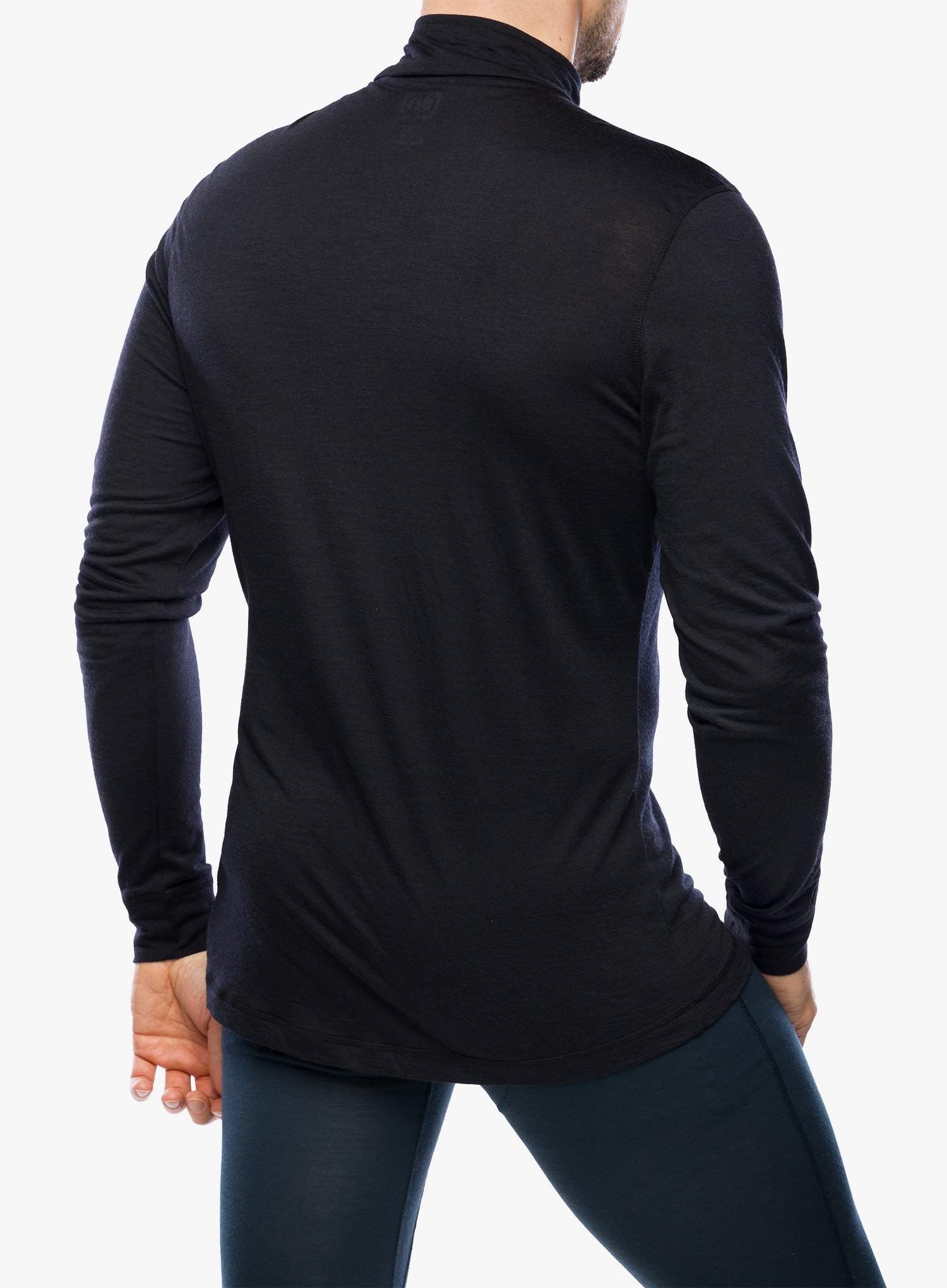 Dukserica Super.natural Tundra175 Zip 1/4 - jet black