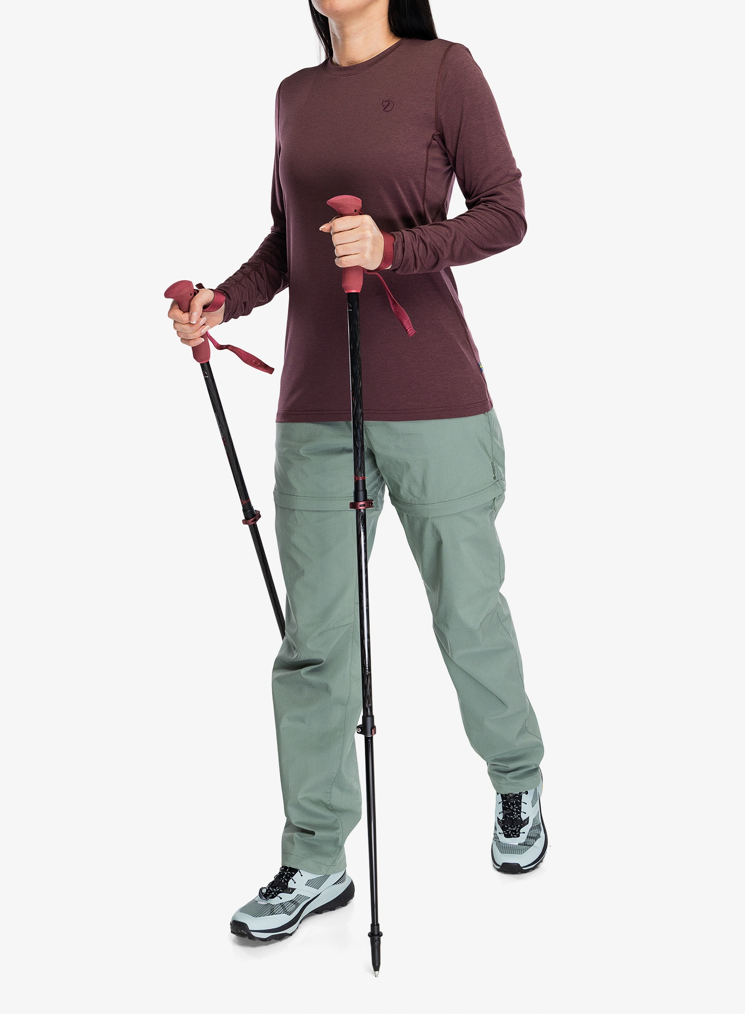 Ženska dukserica bez kapuljače Fjallraven Abisko Day Hike LS - port