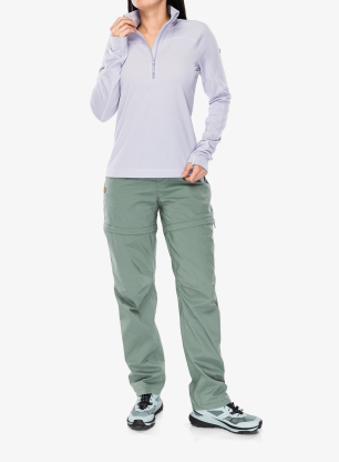 Ženska dukserica bez kapuljače Fjallraven Abisko Lite Fleece Half Zip - lavender mist