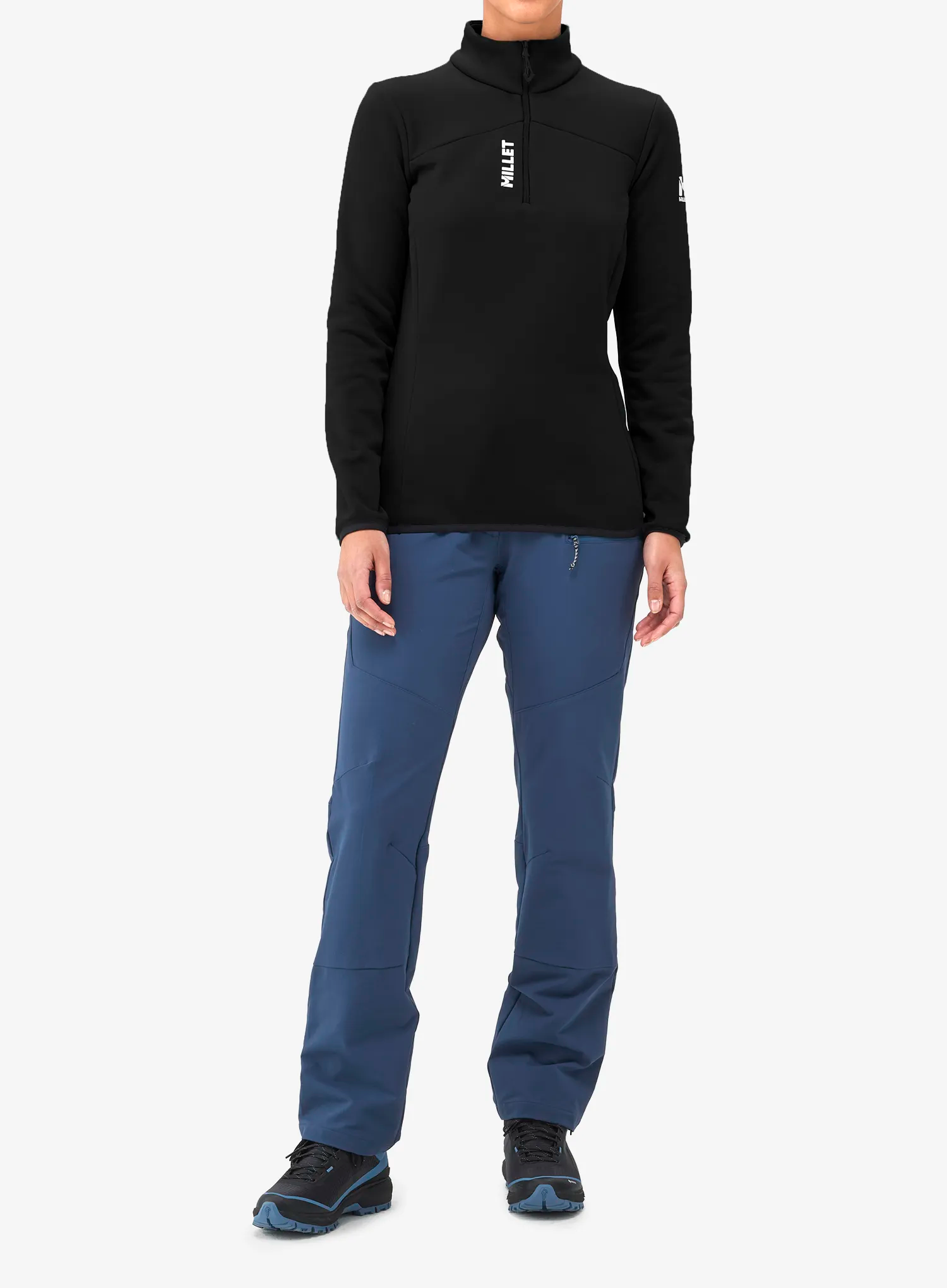 Ženska dukserica bez kapuljače Millet Seneca Fleece Po - black/noir