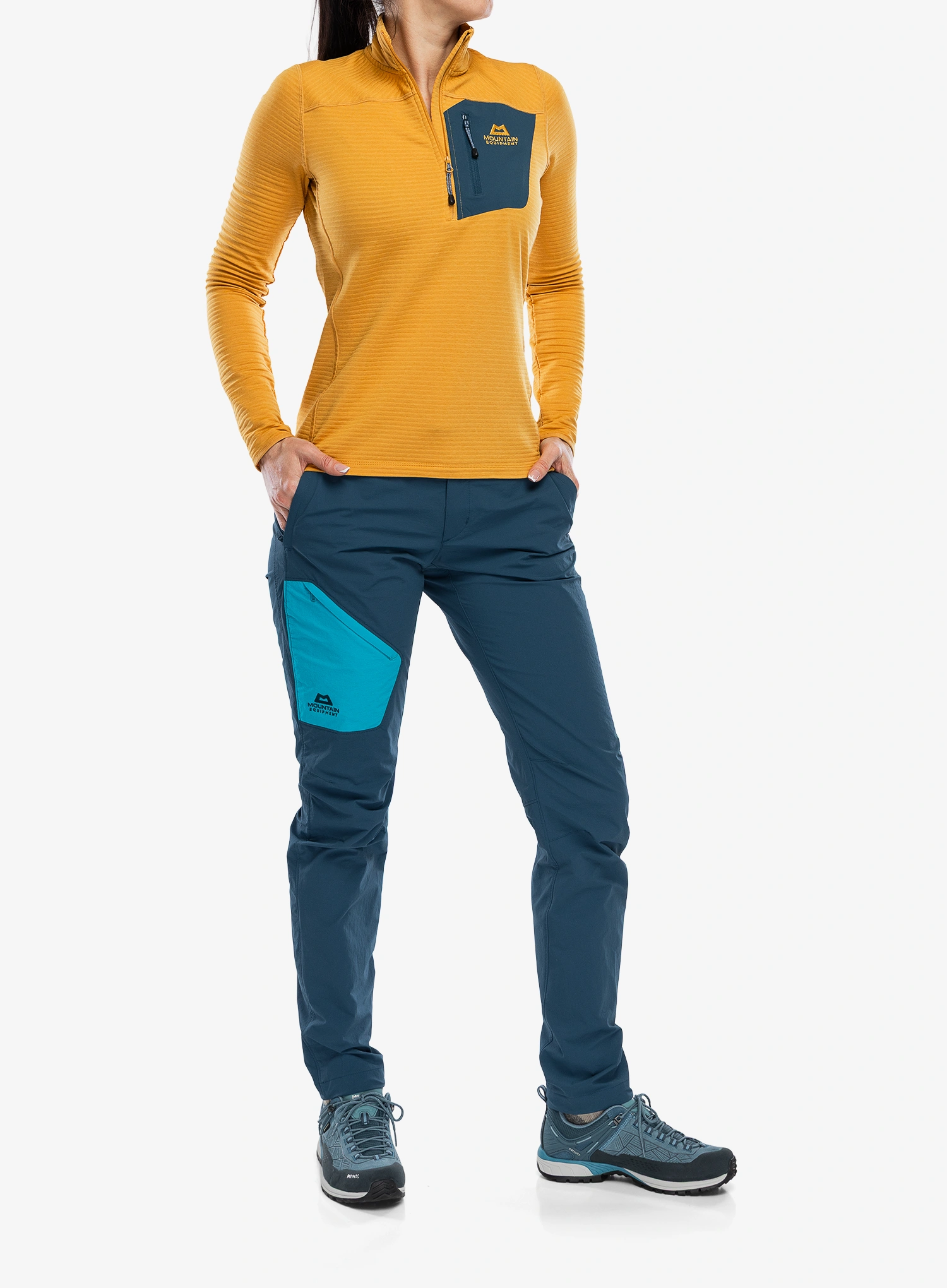 Ženska dukserica bez kapuljače Mountain Equipment Lumiko Zip-T - butterscotch/maj