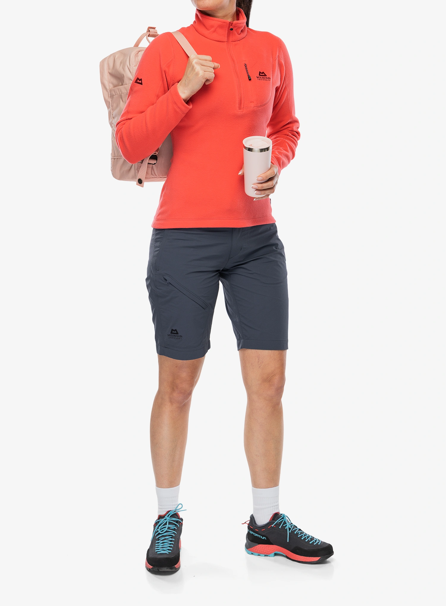Ženska dukserica bez kapuljače Mountain Equipment Micro Zip-T - hibiscus