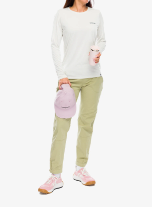Ženska dukserica bez kapuljače Patagonia L/S Cap Cool Daily Shirt Boardshort Logo - dyno white