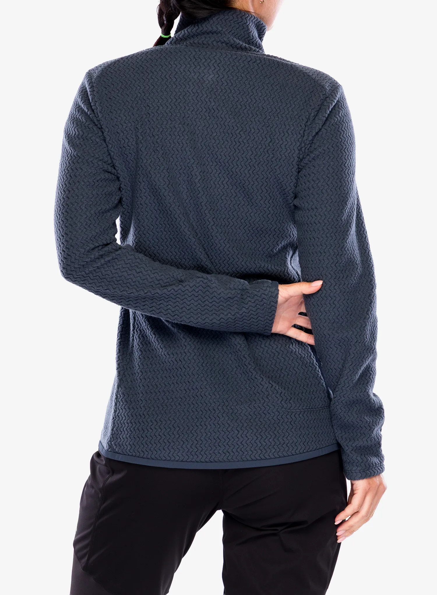 Ženska dukserica bez kapuljače Patagonia R1 Air Zip Neck - smolder blue