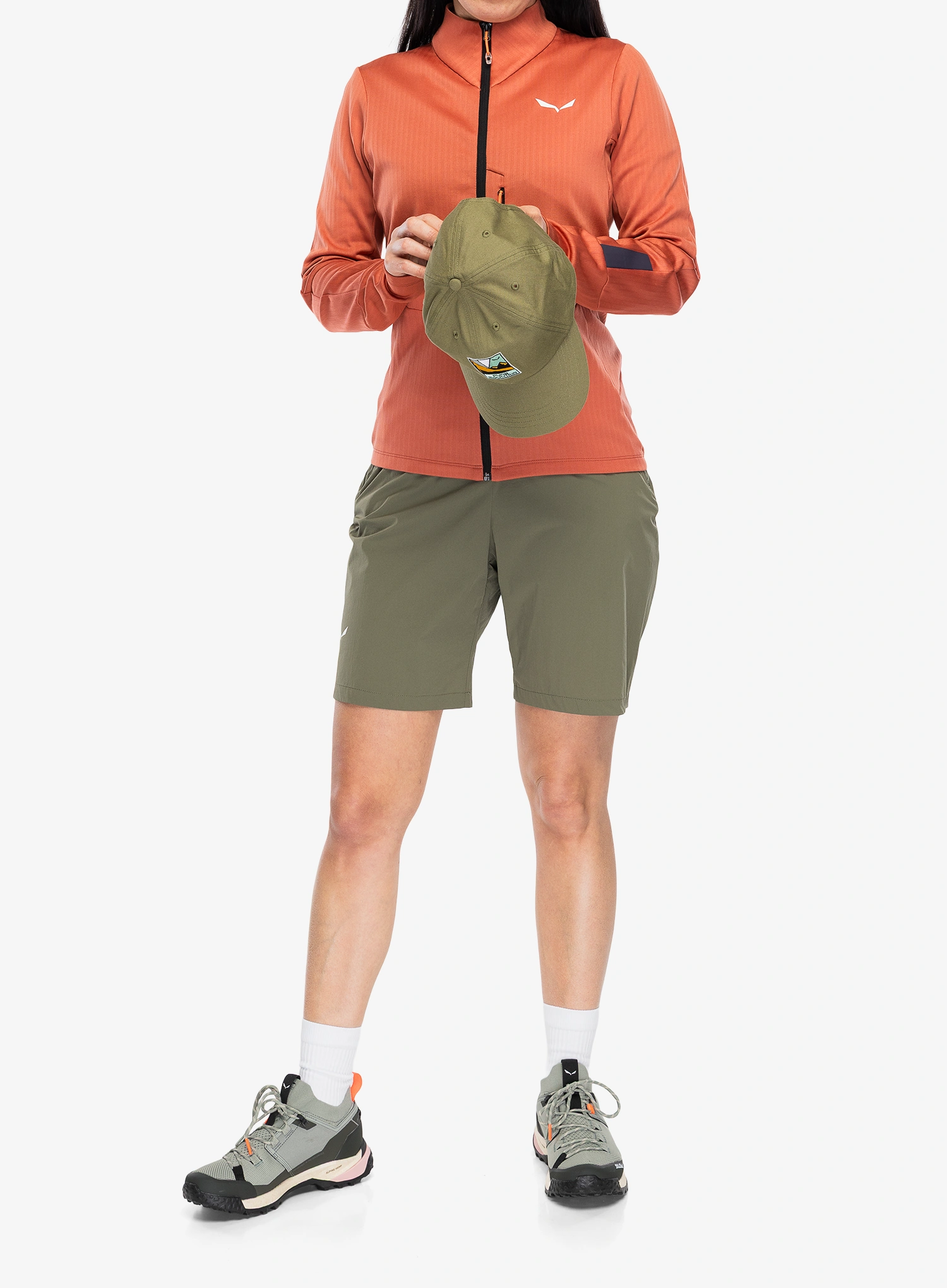 Ženska dukserica bez kapuljače Salewa Pedroc PL 3 Jacket - etruscan red