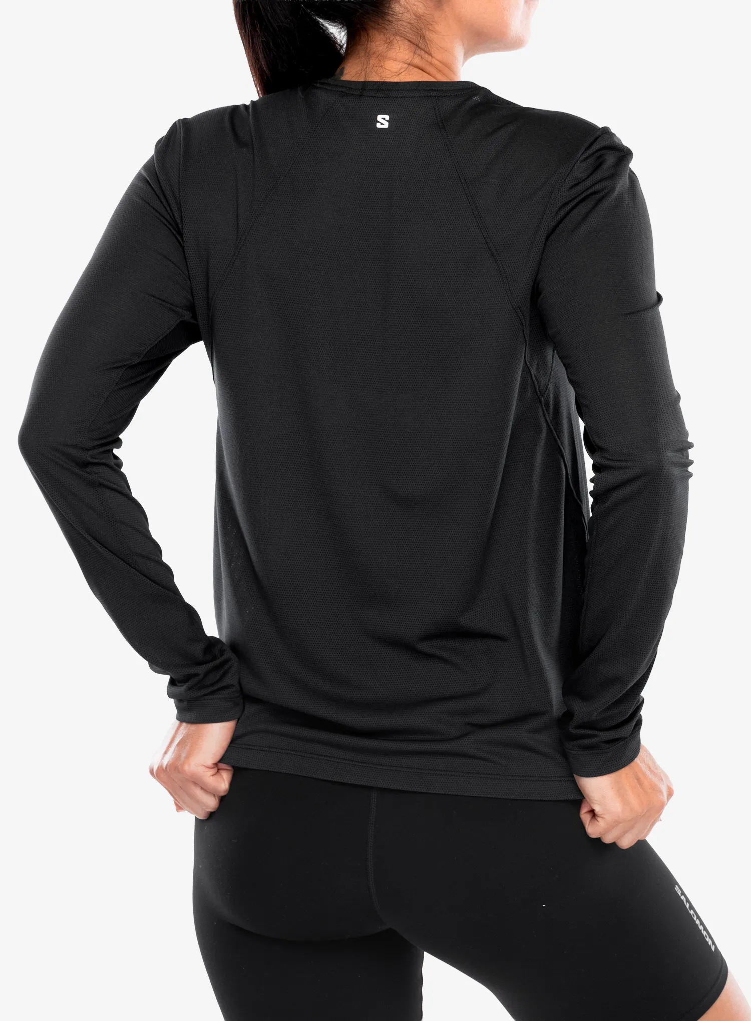 Ženska dukserica bez kapuljače Salomon Shkout Core LS Tee - deep black