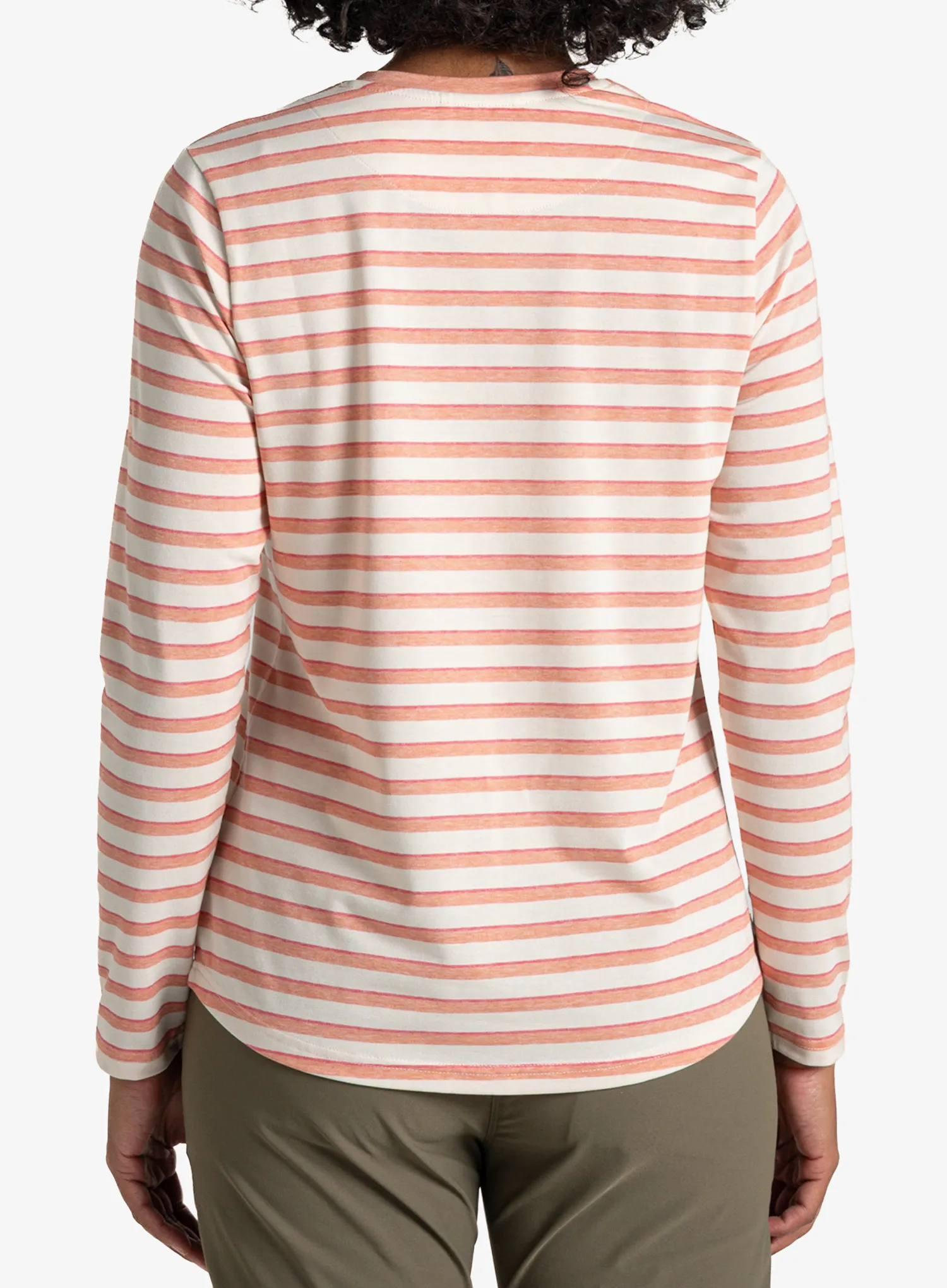 Ženska dukserica Craghoppers NosiLife Akona LS Top - clay stripe