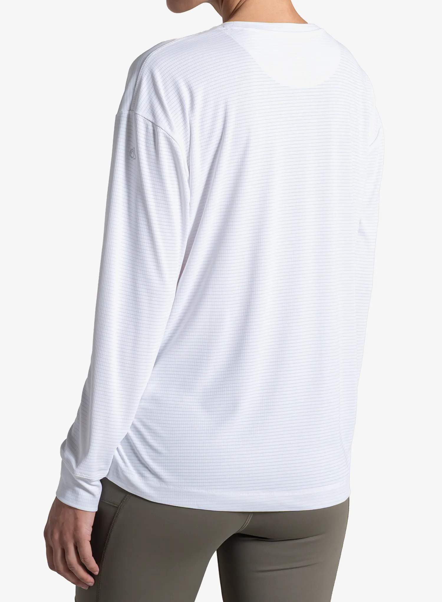 Ženska dukserica Craghoppers NosiLife SolarShield+ Long Sleeved T-Shirt - white