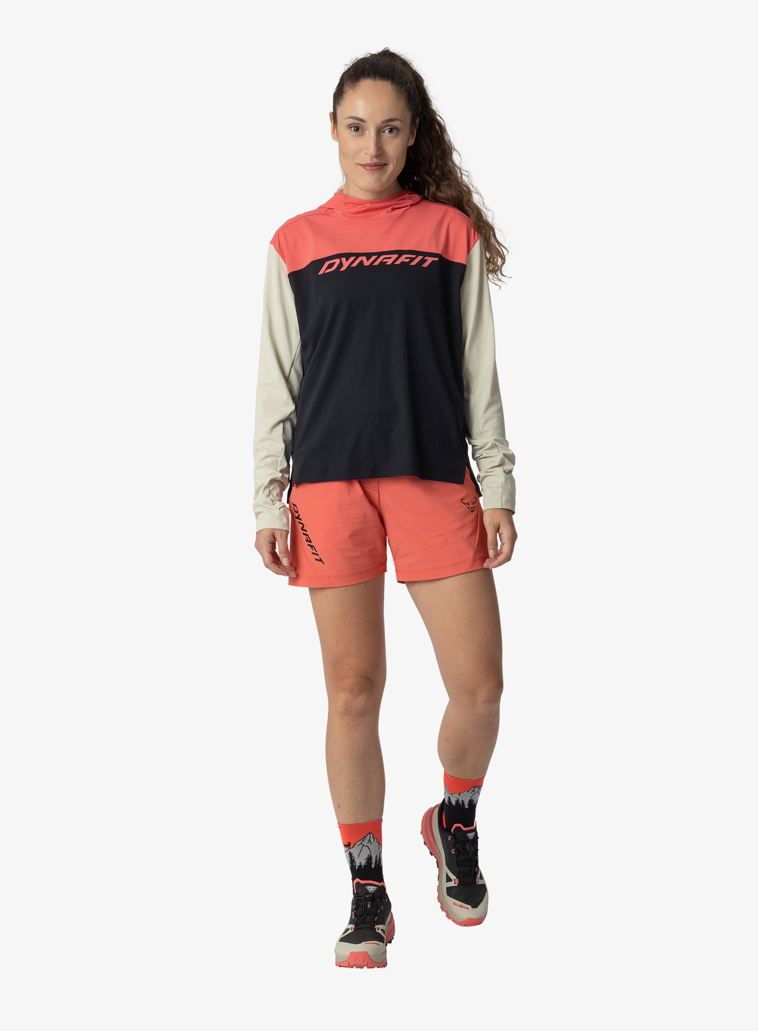 Ženska dukserica Dynafit Traverse Sun Hoody - black out/cabana