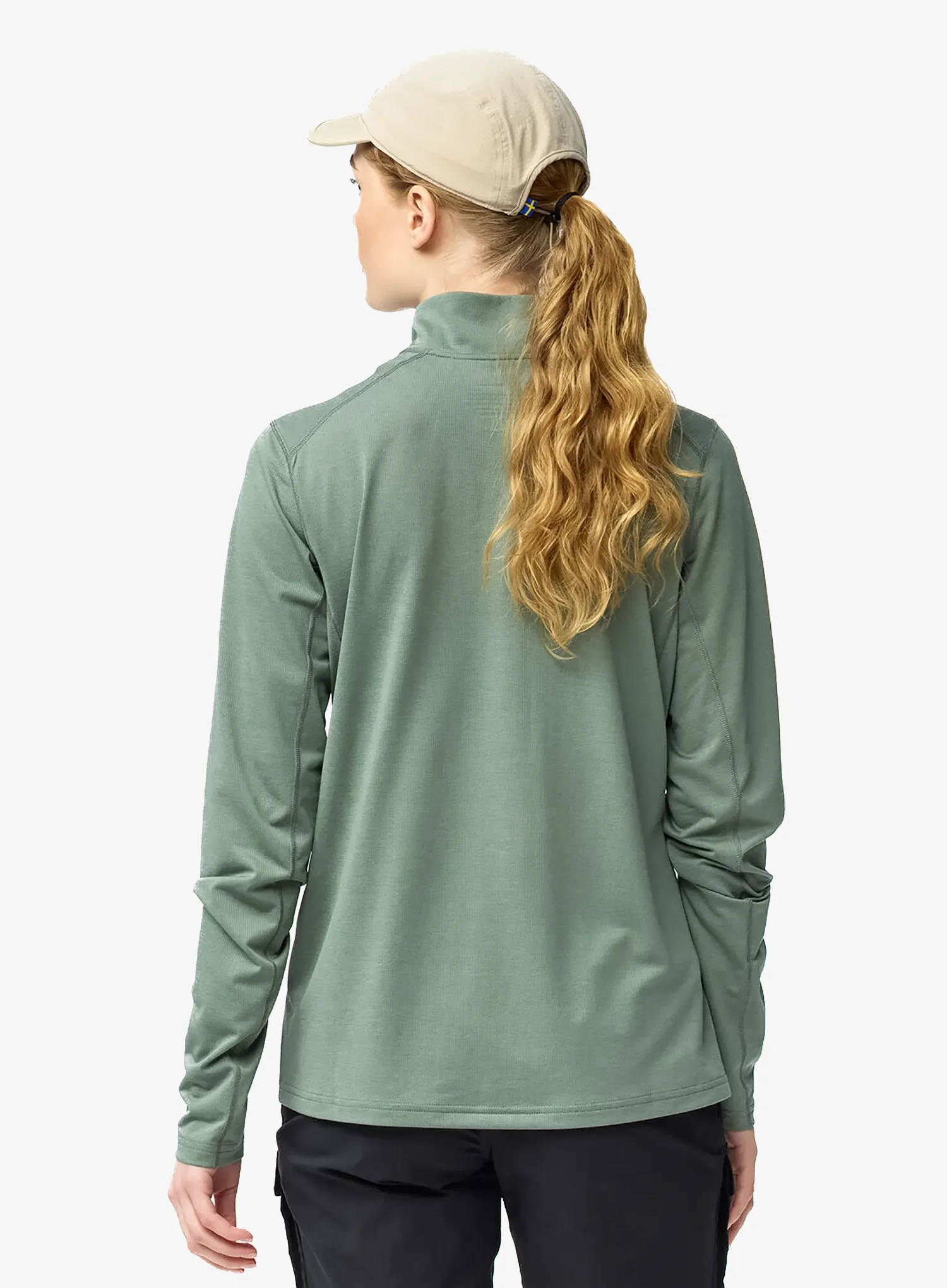 Ženska dukserica Fjallraven Abisko Day Hike Half Zip - patina green