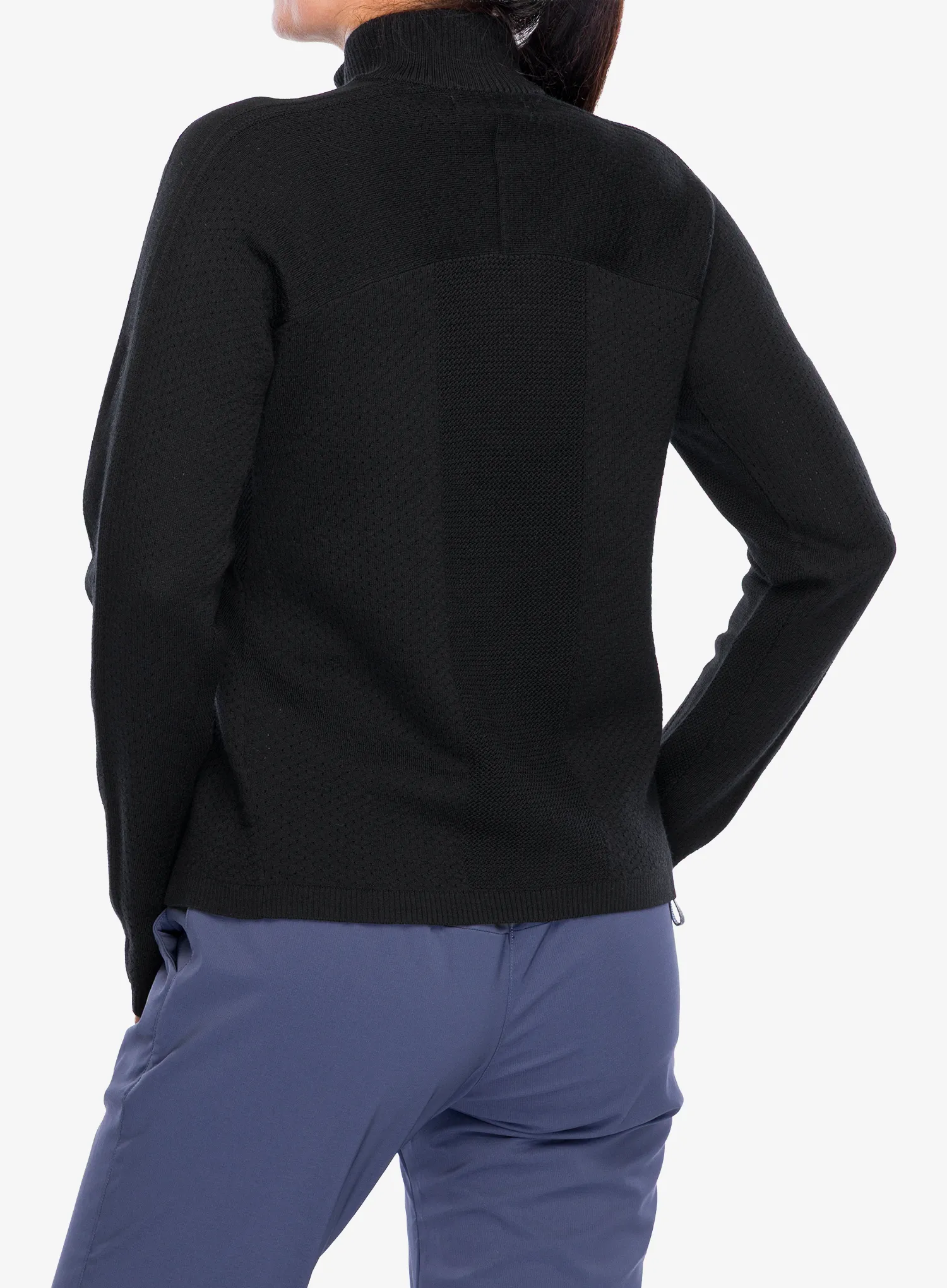 Ženska dukserica Icebreaker Anniversary Original LS Half Zip - black