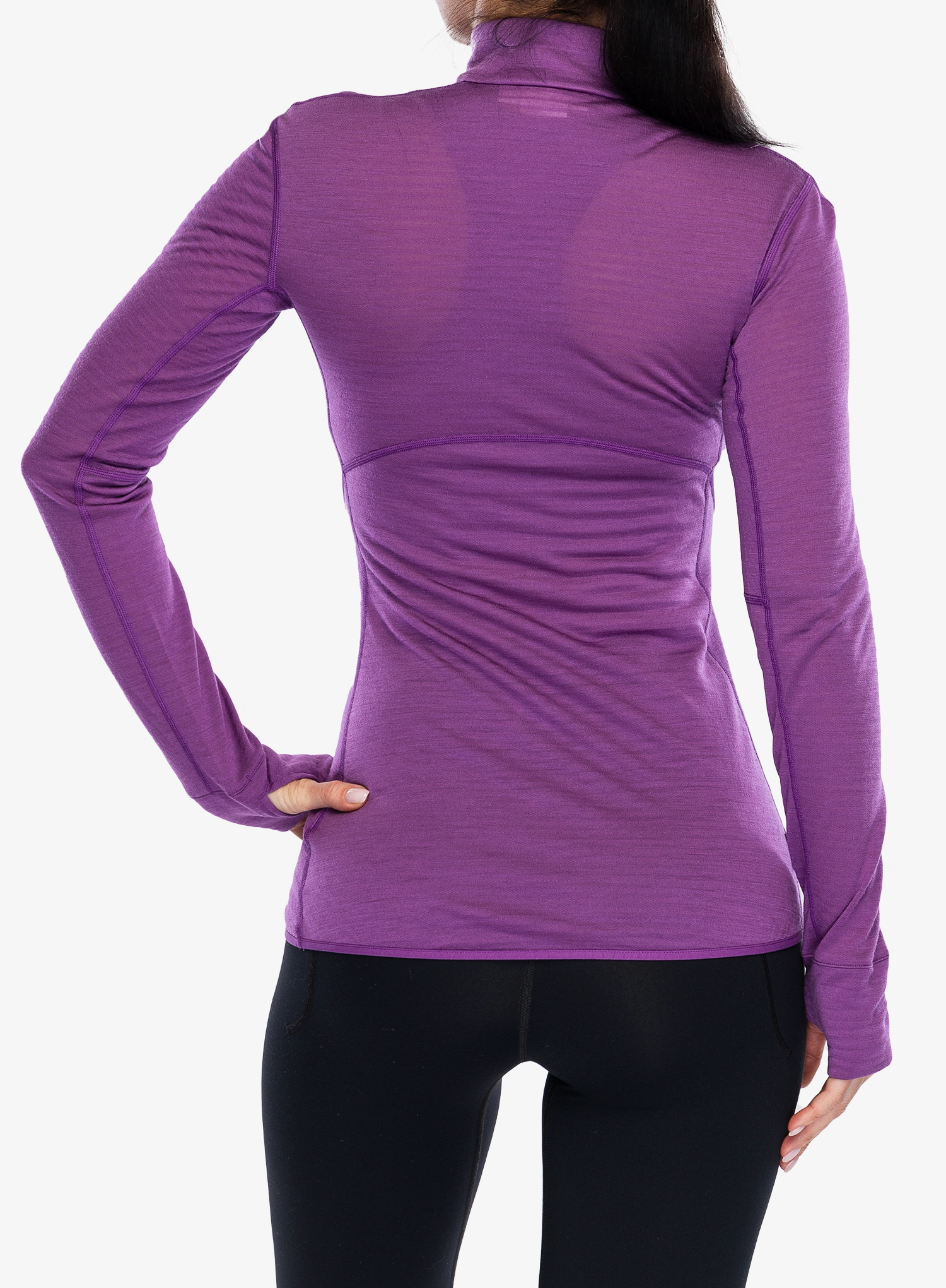 Ženska dukserica Icebreaker Merino 200 Realfleece Descender LS Half Zip - passion
