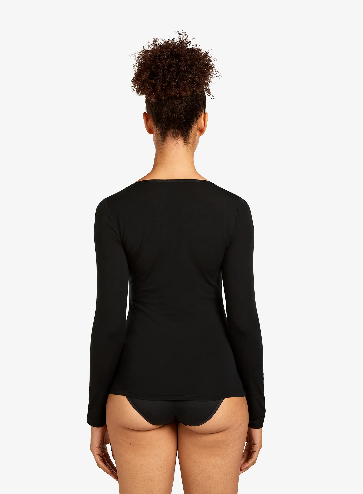 Ženska dukserica Icebreaker Siren L/S Sweetheart - black