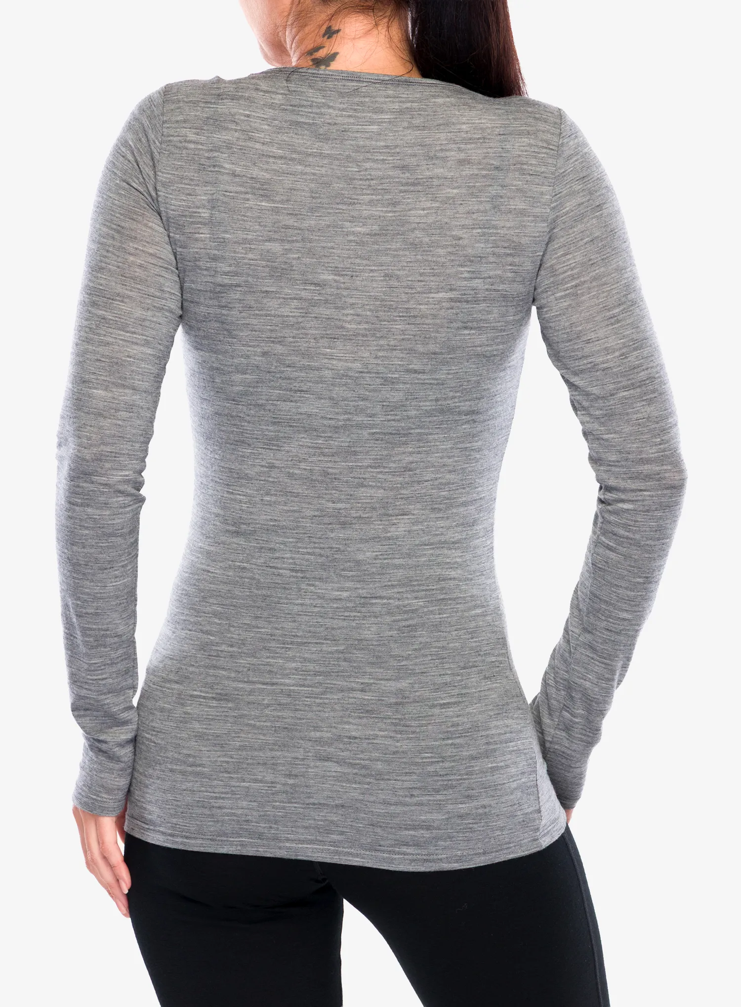 Ženska dukserica Icebreaker Siren L/S Sweetheart - gritstone hthr