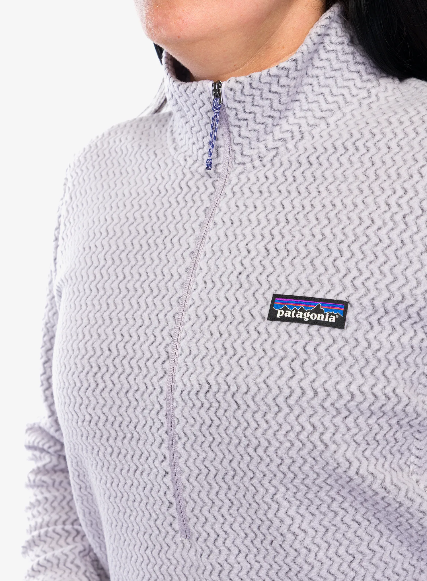 Ženska dukserica Patagonia R1 Air Zip Neck - foxglove purple