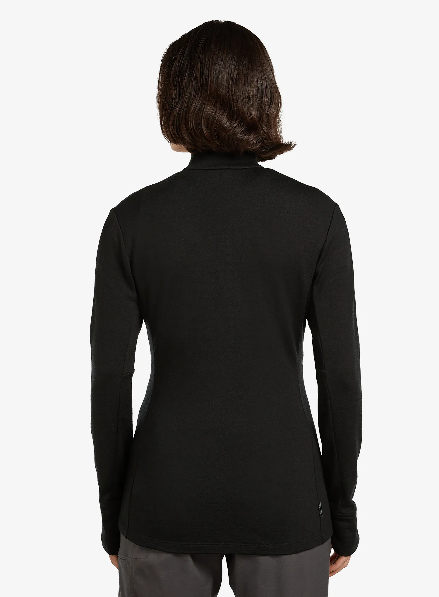 Dukserica na otkopčavanje ženska Icebreaker Merino 260 Quantum IV LS Zip - black