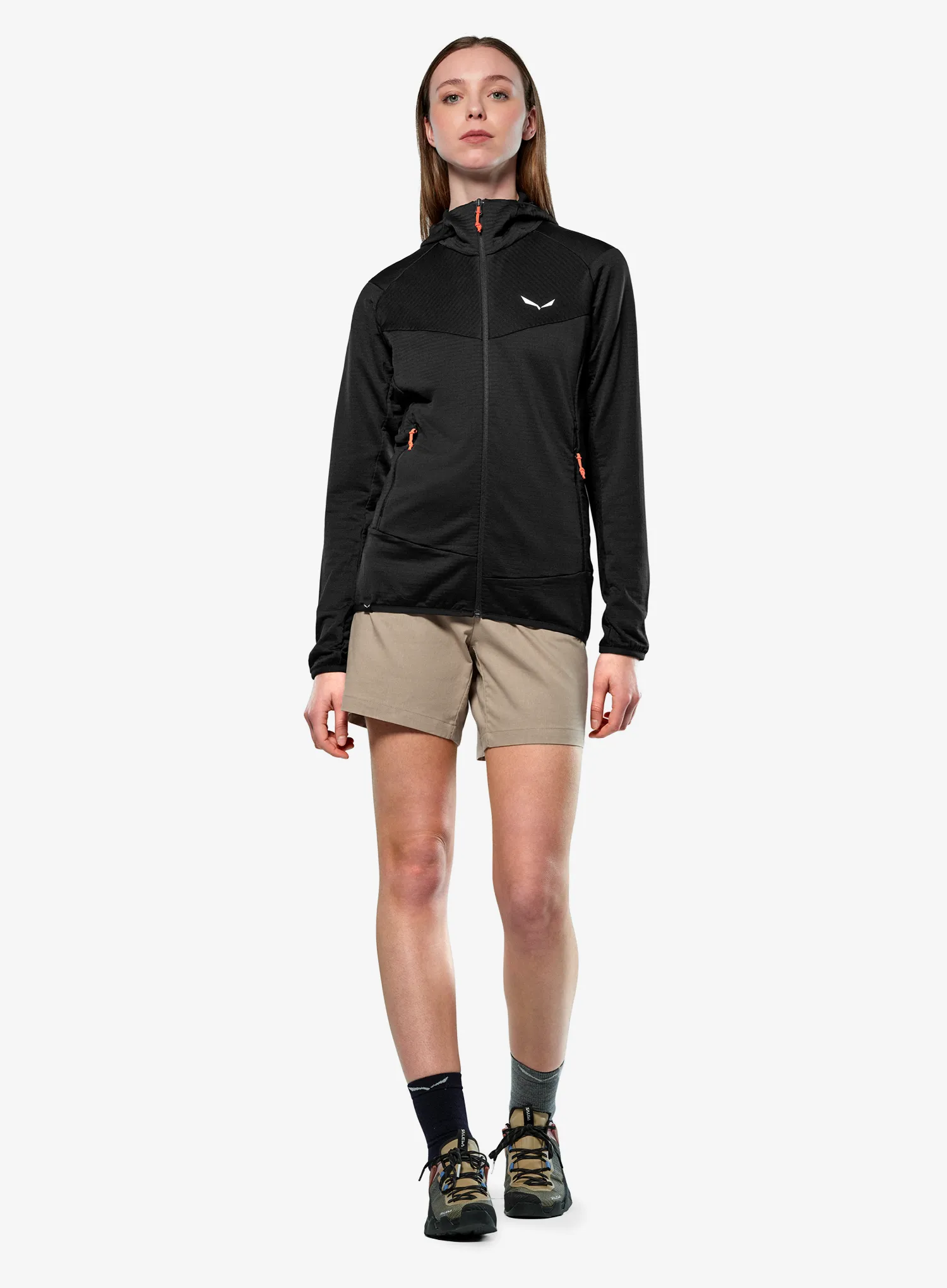 Ženska dukserica Salewa Puez Altavia PL HD Jacket - black out