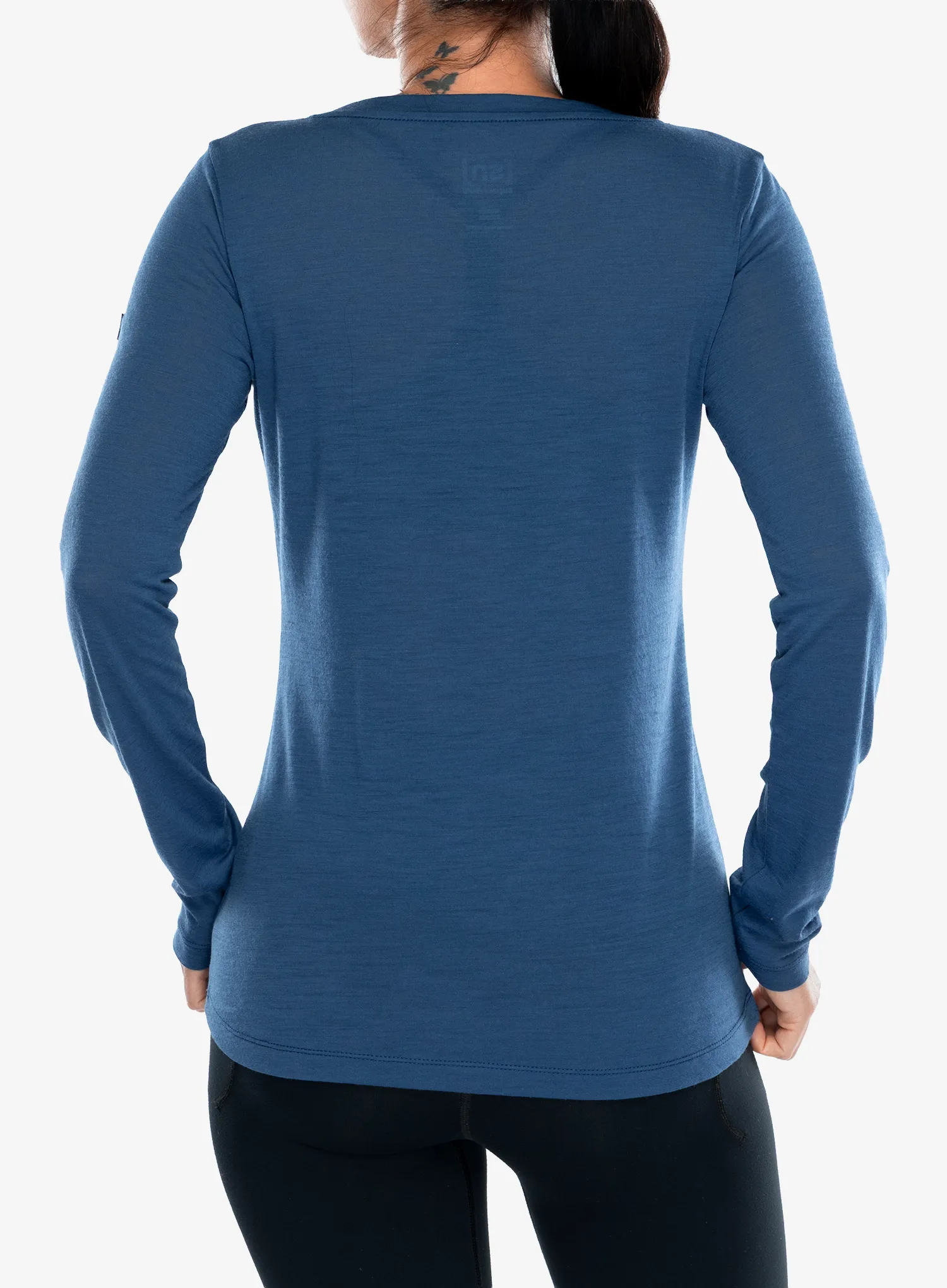 Ženska dukserica Super.natural Jumping Jacky LS - ocean blue/feather grey