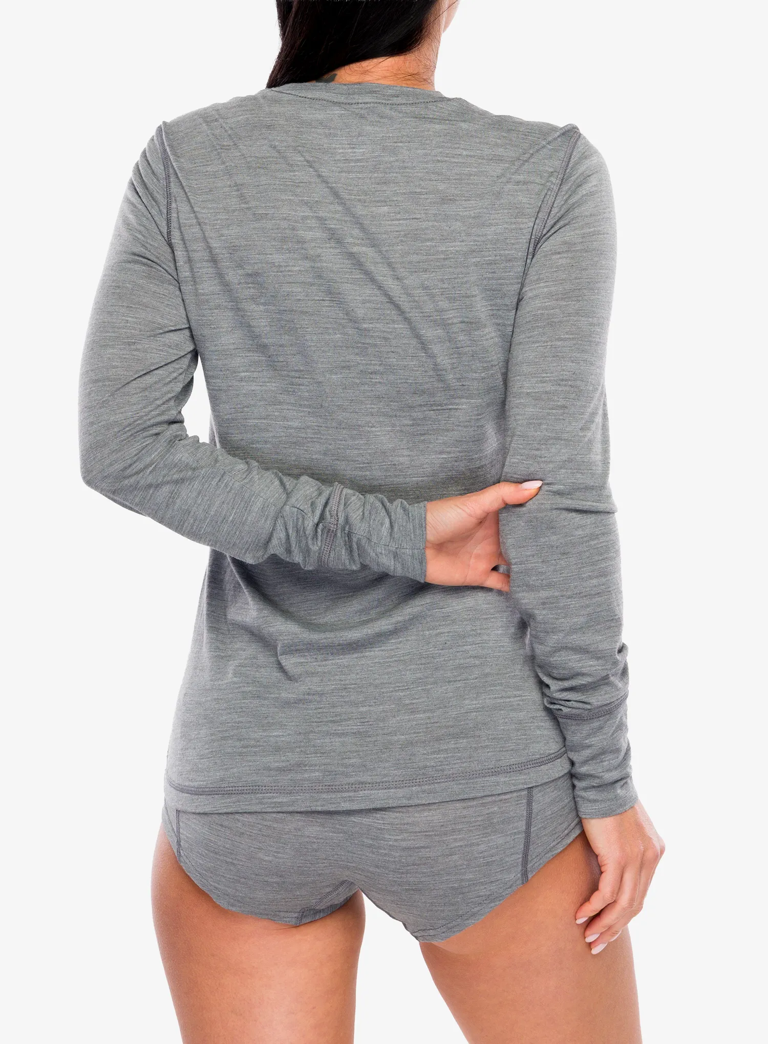 Ženska dukserica Super.natural Tundra175 Ls - cashmere grey melange