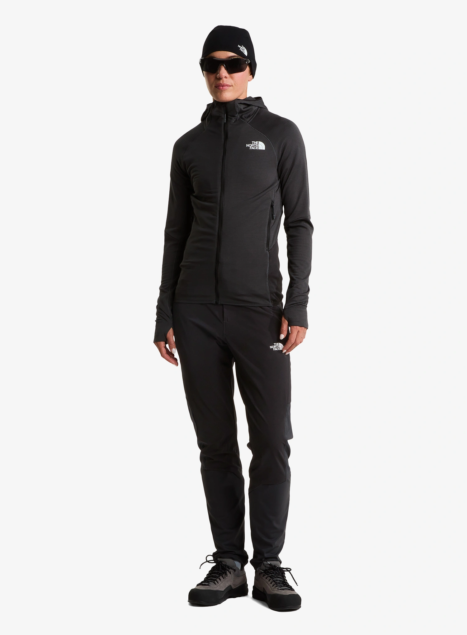 Ženska dukserica The North Face Bolt Polartec Hoodie - asphalt grey/tnf black