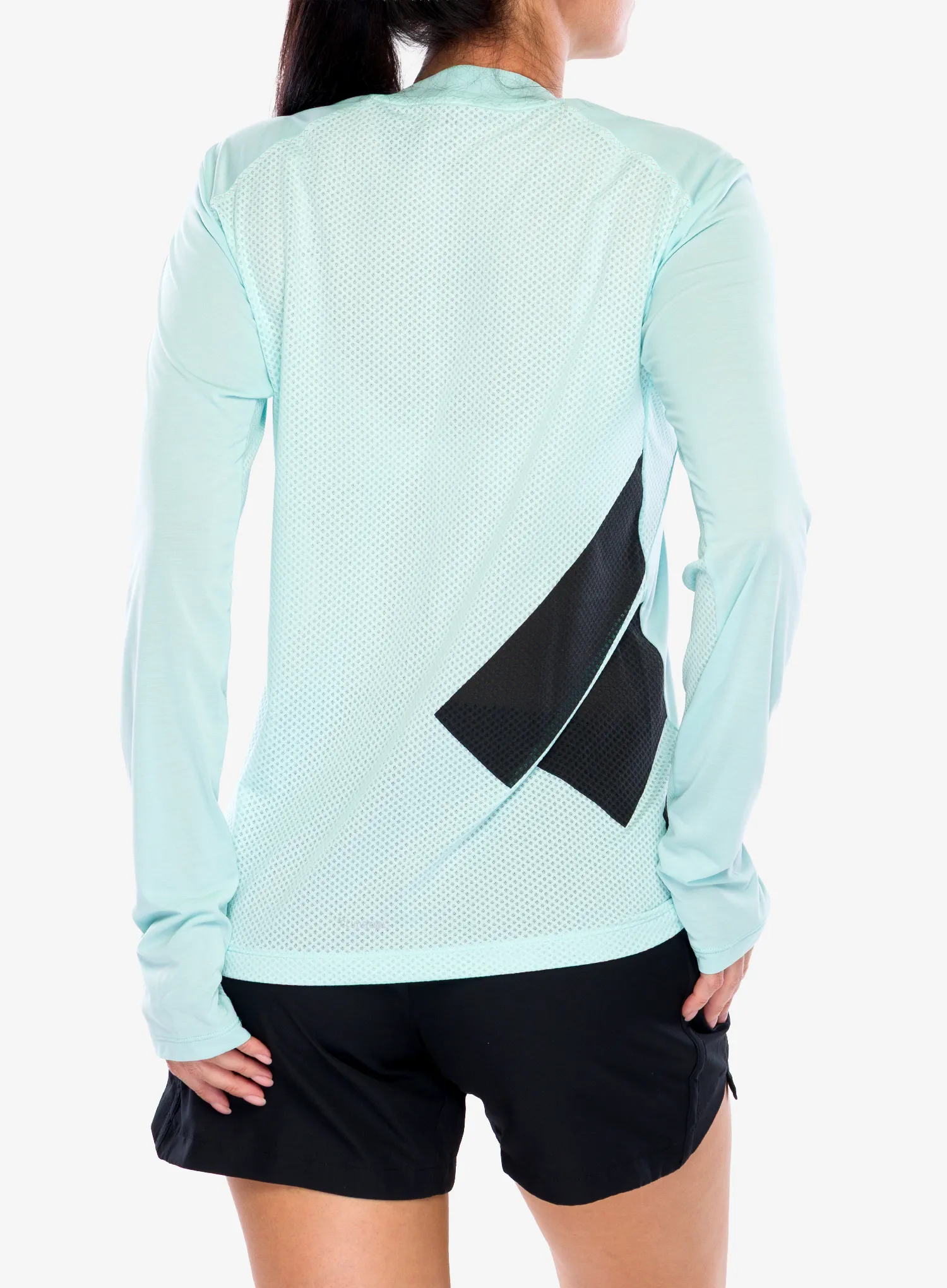Ženska dukserica za trčanje adidas TERREX  Xperior Climacool+ Long Sleeve - semi flash aqua
