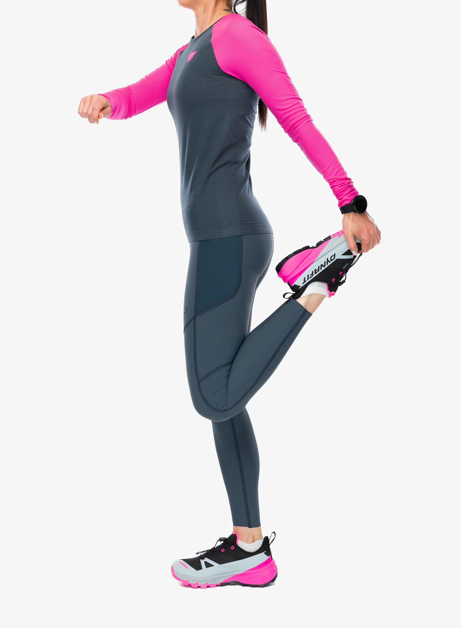 Ženska dukserica za trčanje Dynafit Ultra S-Tech L/S Tee - pink glo