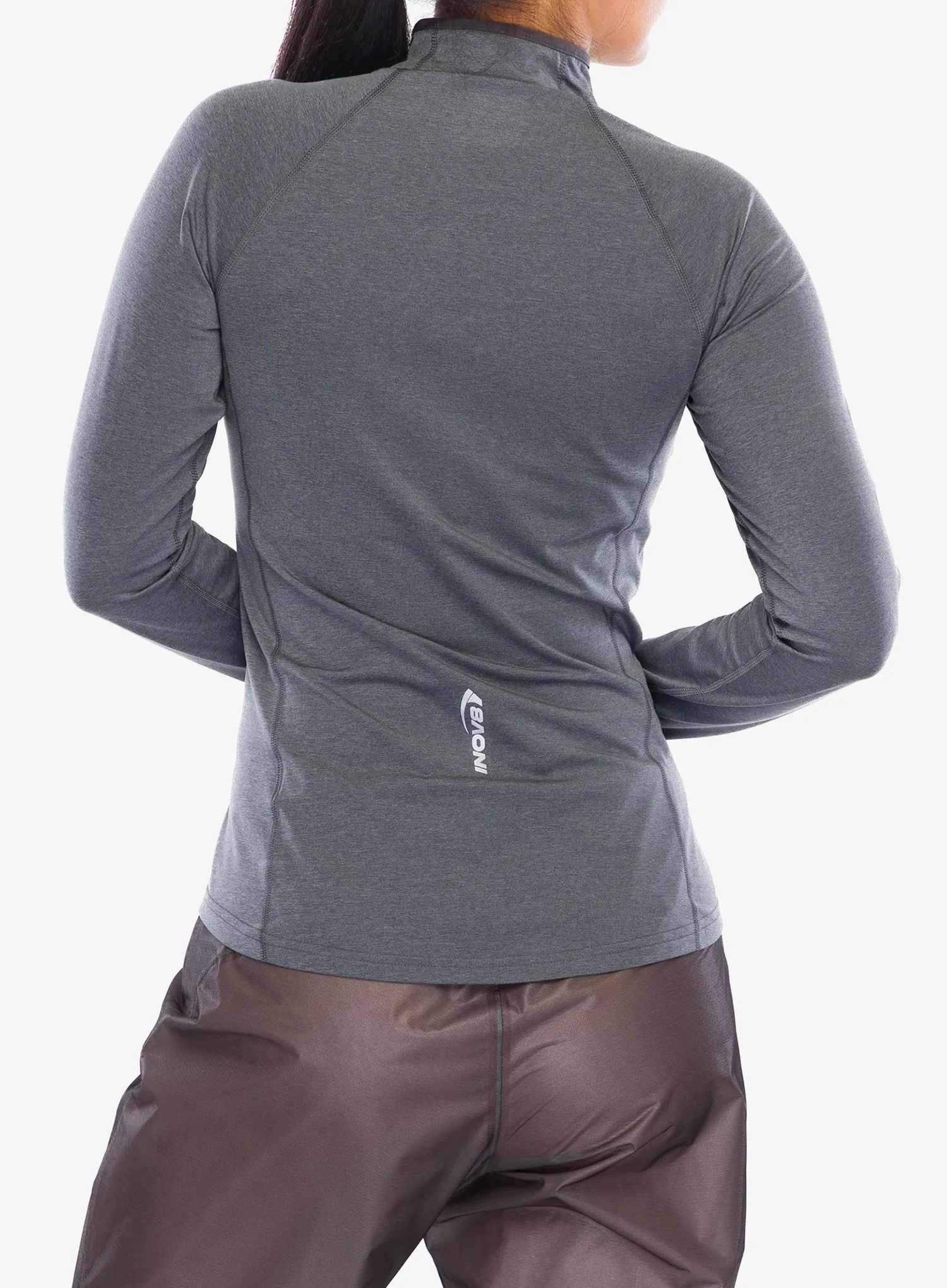 Ženska dukserica za trčanje Inov-8 Active HZ Midlayer - grey