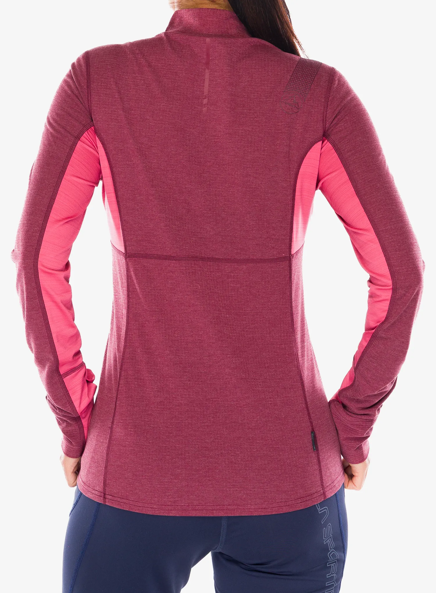 Ženska dukserica za trčanje La Sportiva Swift Long Sleeve - redwood/rosebay