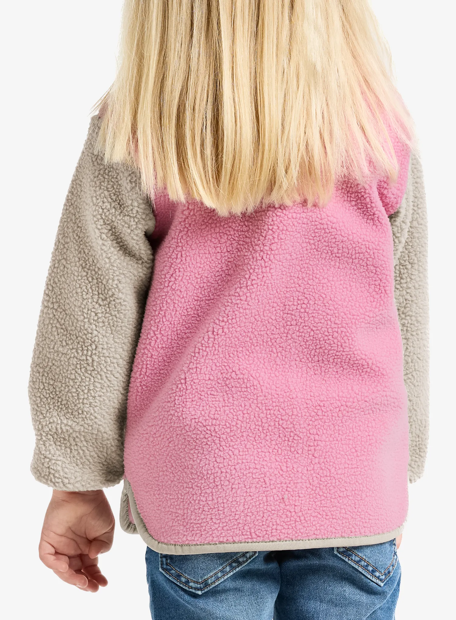 Dukserica za djevojčice Didriksons Anten Fullzip - light heather pink