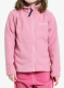 Dukserica za djevojčice Didriksons Monte Full Zip - light heather pink