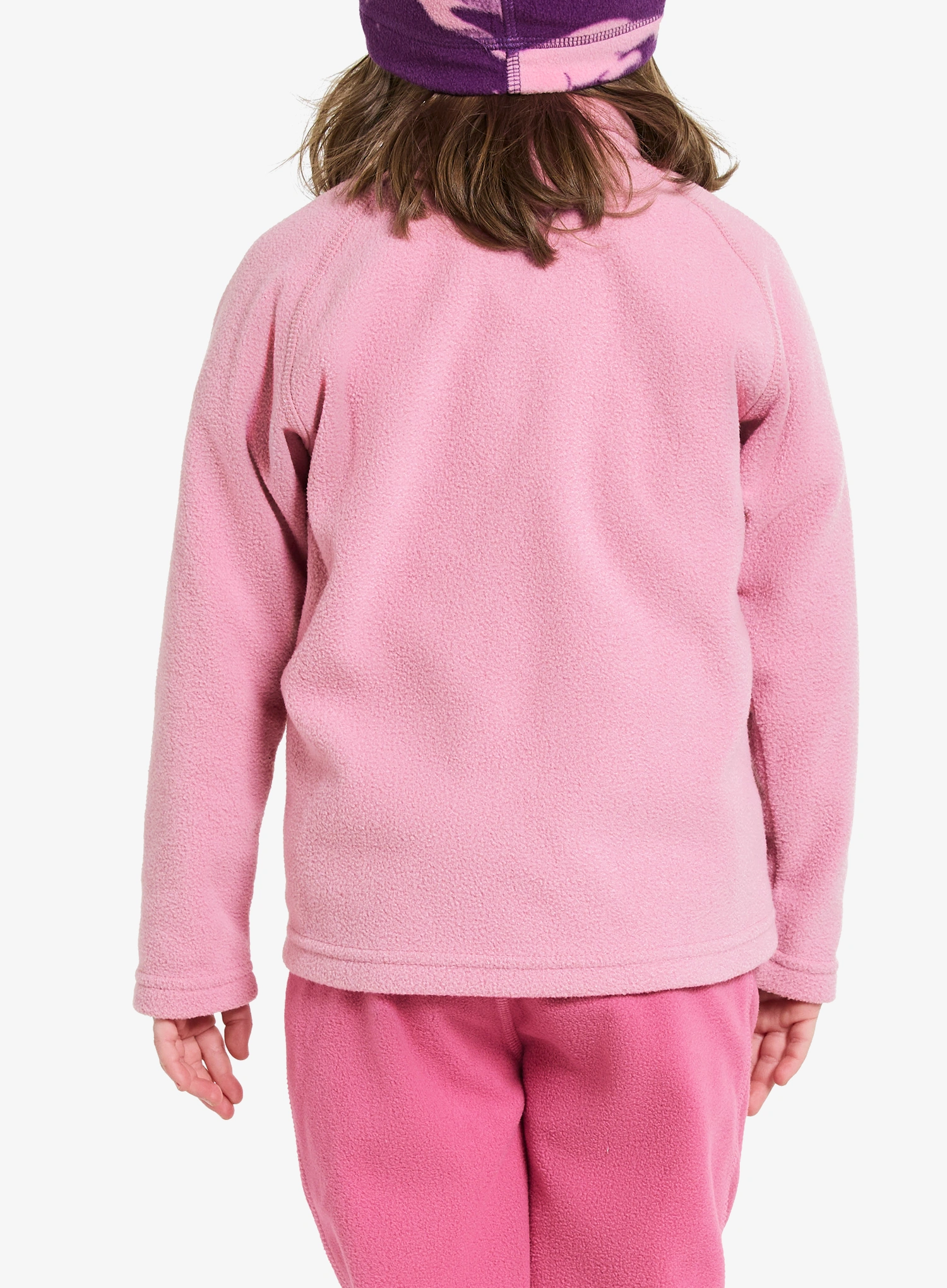 Dukserica za djevojčice Didriksons Monte Full Zip - light heather pink