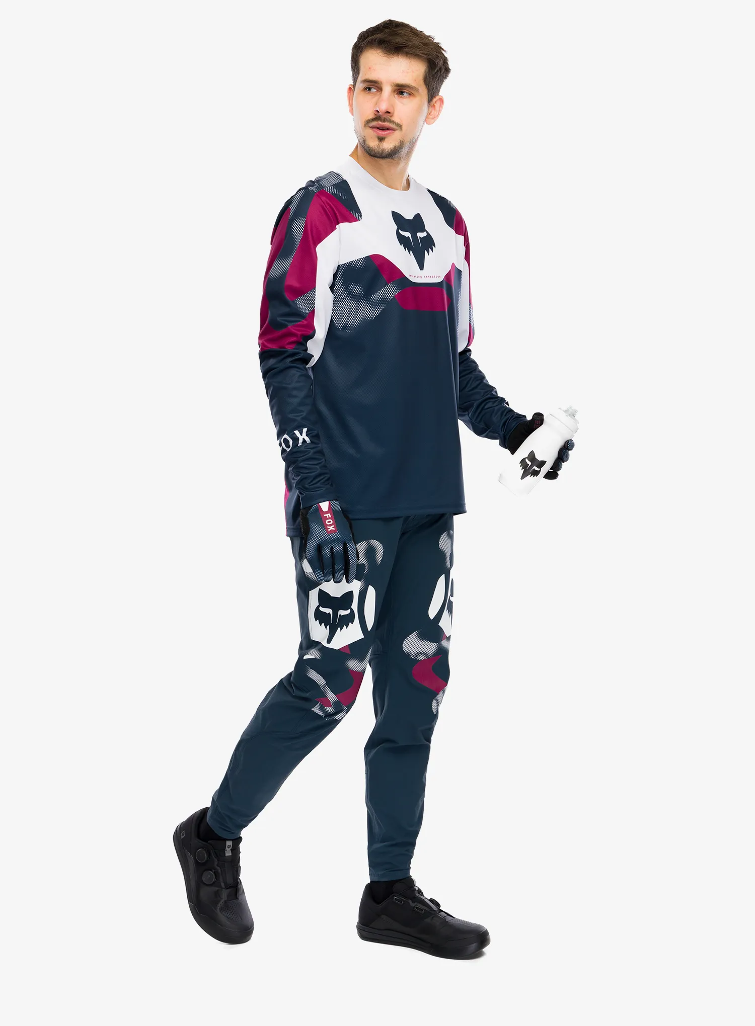 Dukserica enduro Fox Ranger LS Jersey Tactile - white
