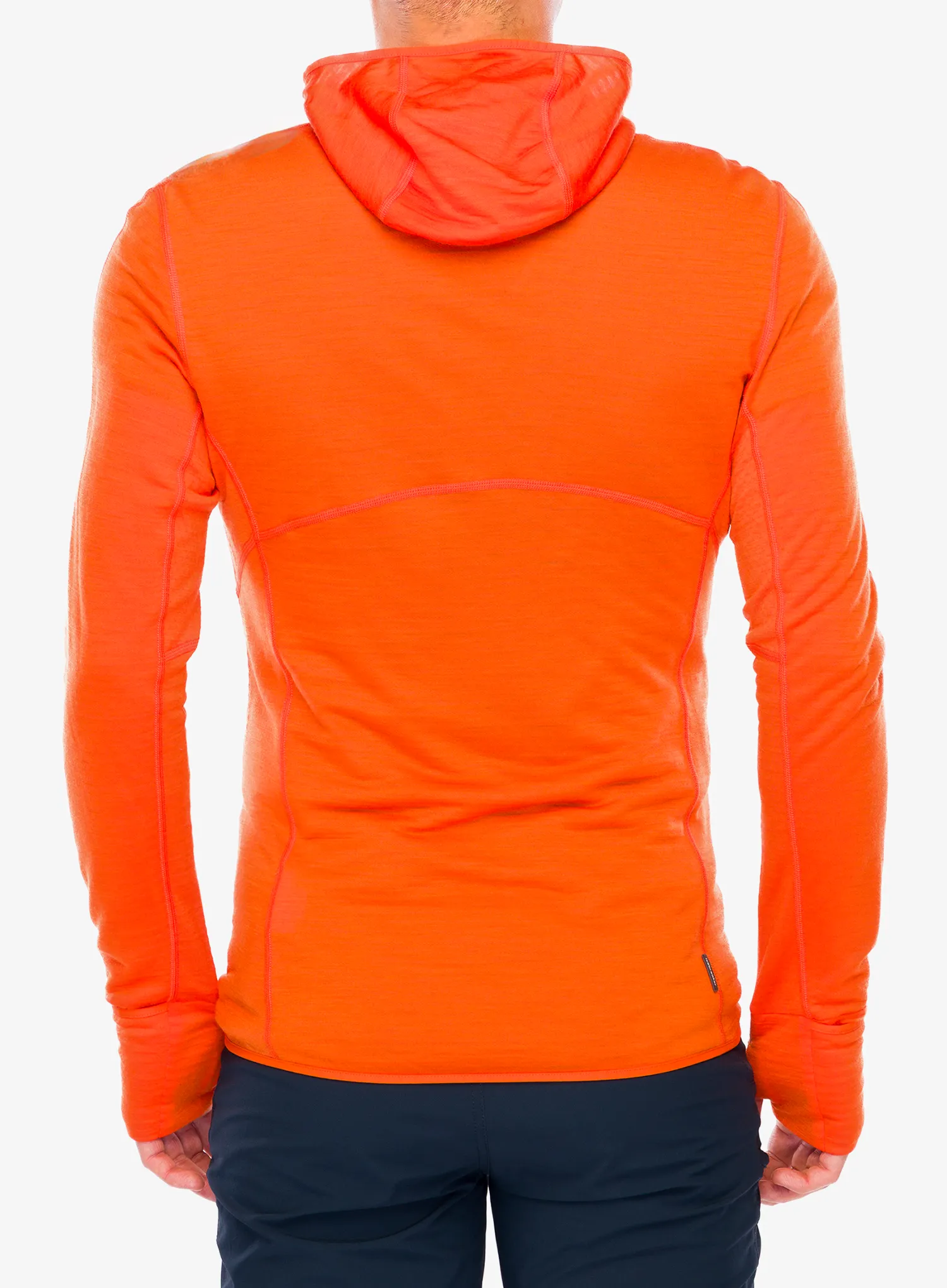 Dukserica Icebreaker Merino 200 Realfleece Descender LS Zip Hoodie - blaze