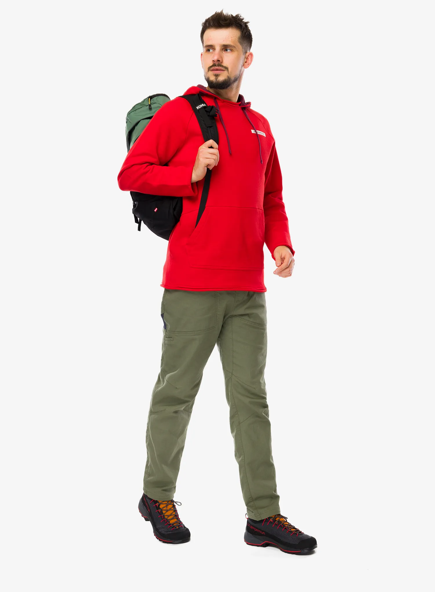 Dukserica La Sportiva Telendos Hoody - mountain red