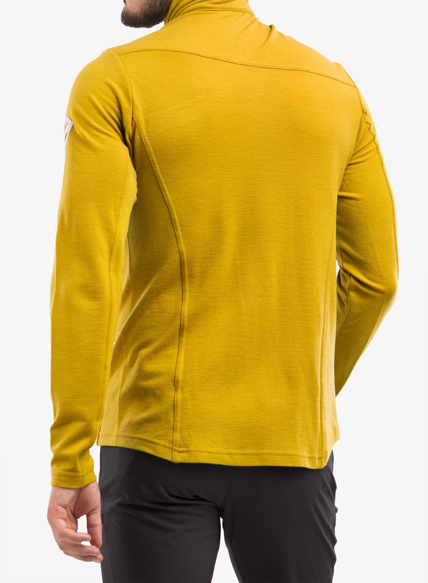 Dukserica Sensor Merino Ex Tee L/S Zip - mustard
