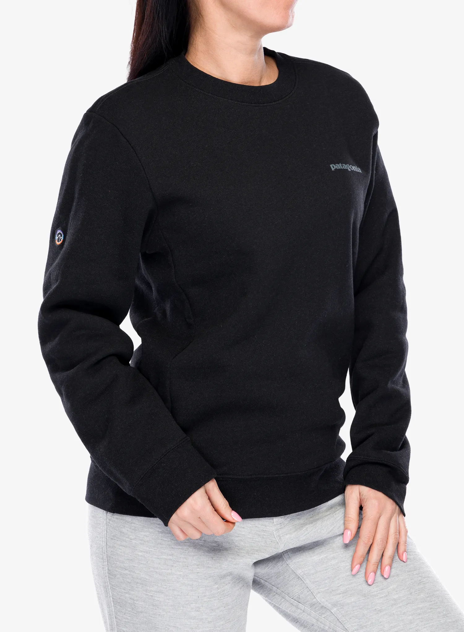 Dukserica Patagonia Fitz Roy Icon Uprisal Crew Sweatshirt - ink black