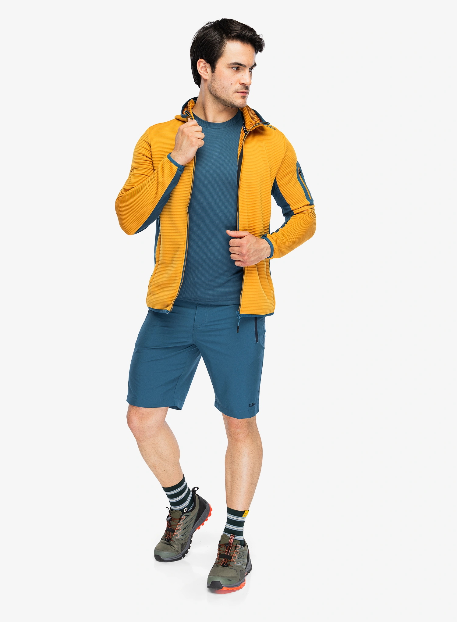 Dukserica od flisa CMP Mirevo Jacket - curcuma