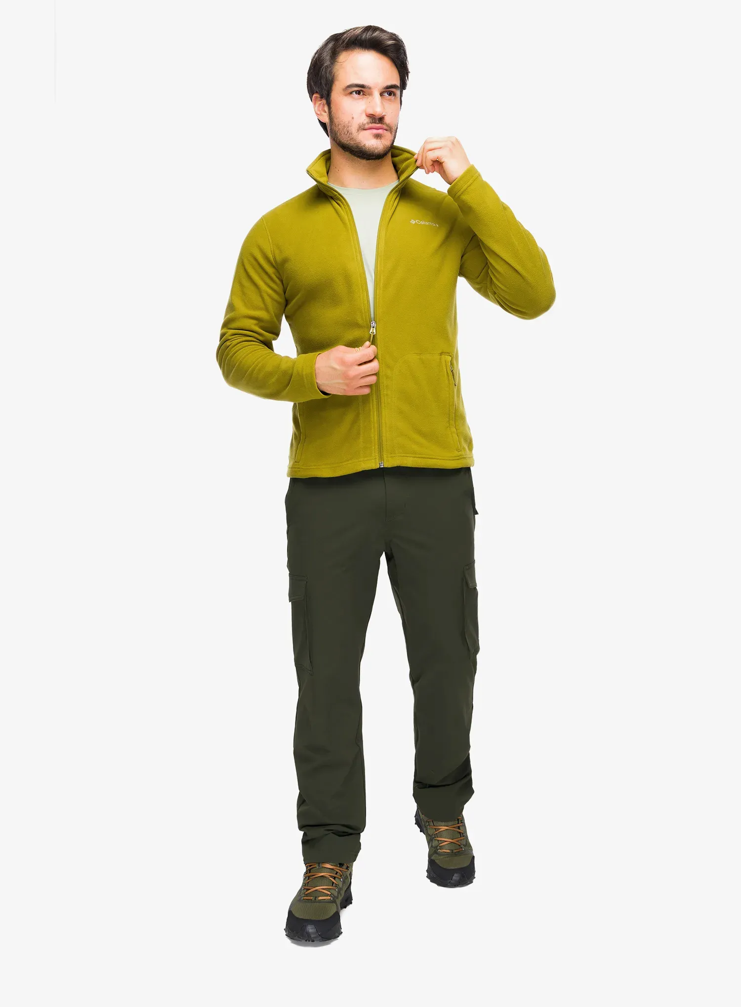 Dukserica od flisa Columbia Fast Trek Light - mossy green