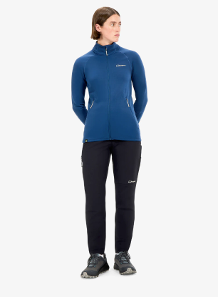 Ženska dukserica od flisa Berghaus Kinetic Powerstretch Jkt Af - hale navy