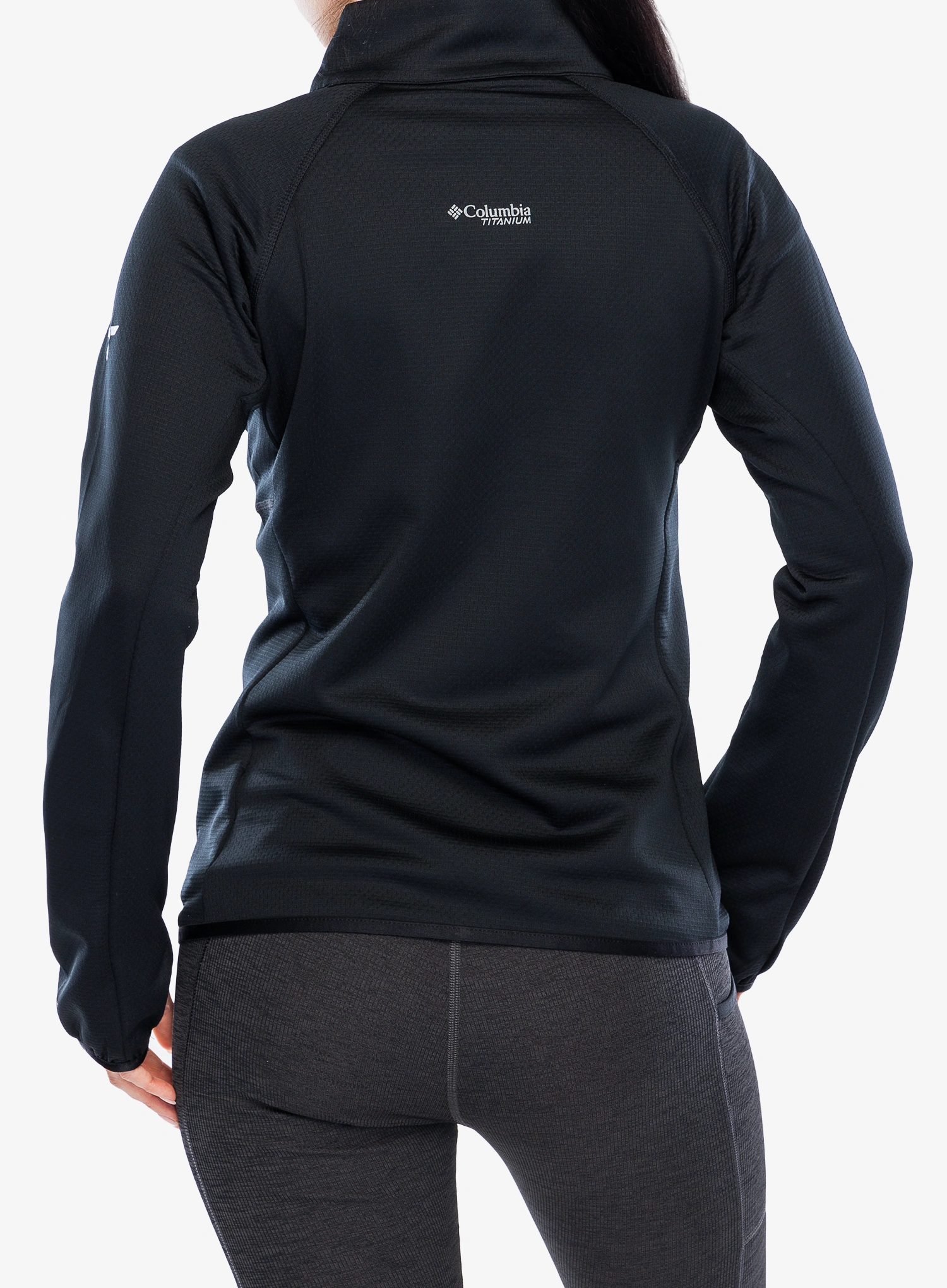 Ženska dukserica od flisa Columbia Triple Canyon Grid Fleece Full Zip - black/black