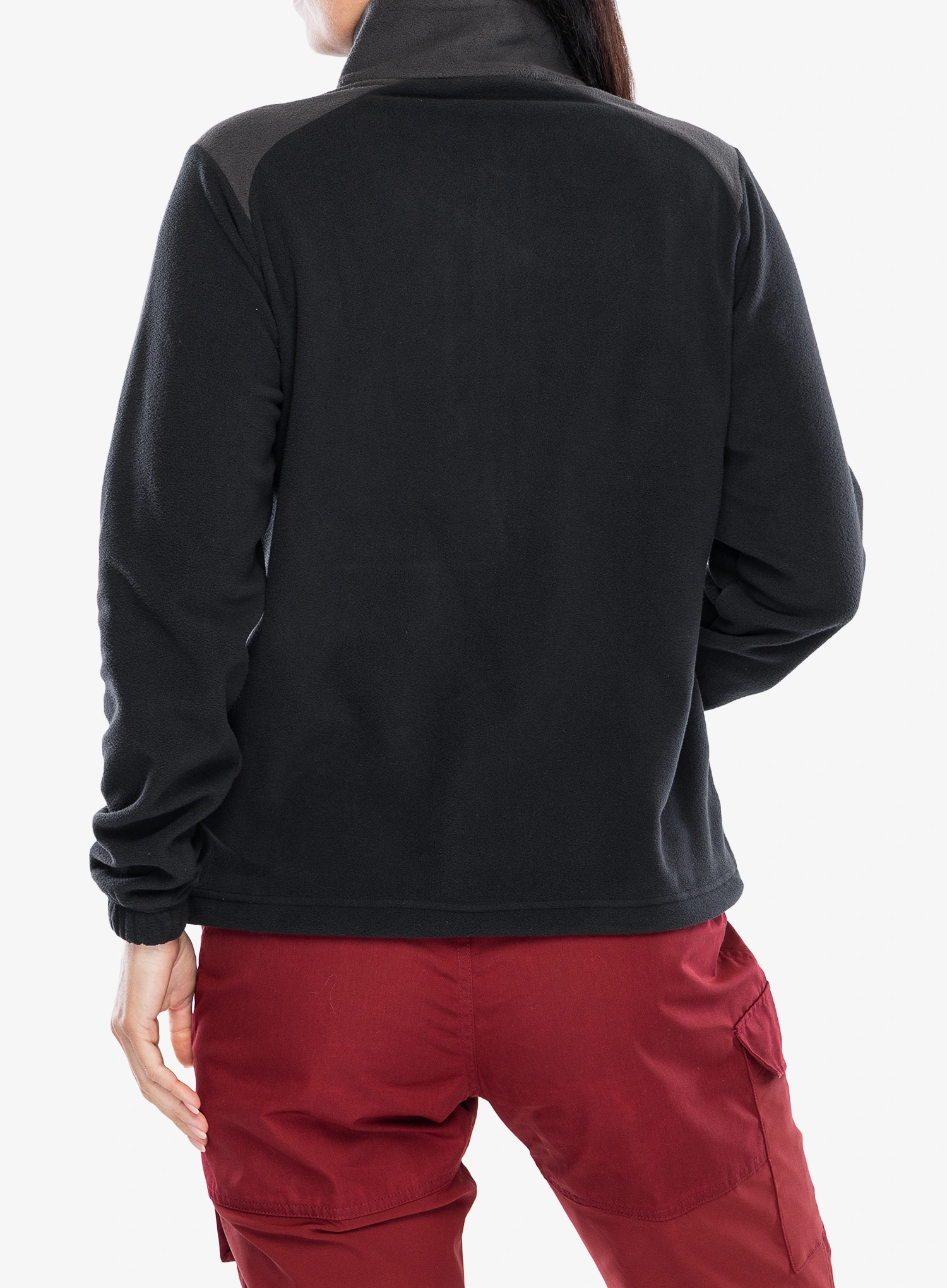 Ženska dukserica od flisa Fjallraven Vardag Lite Fleece - black/dark grey