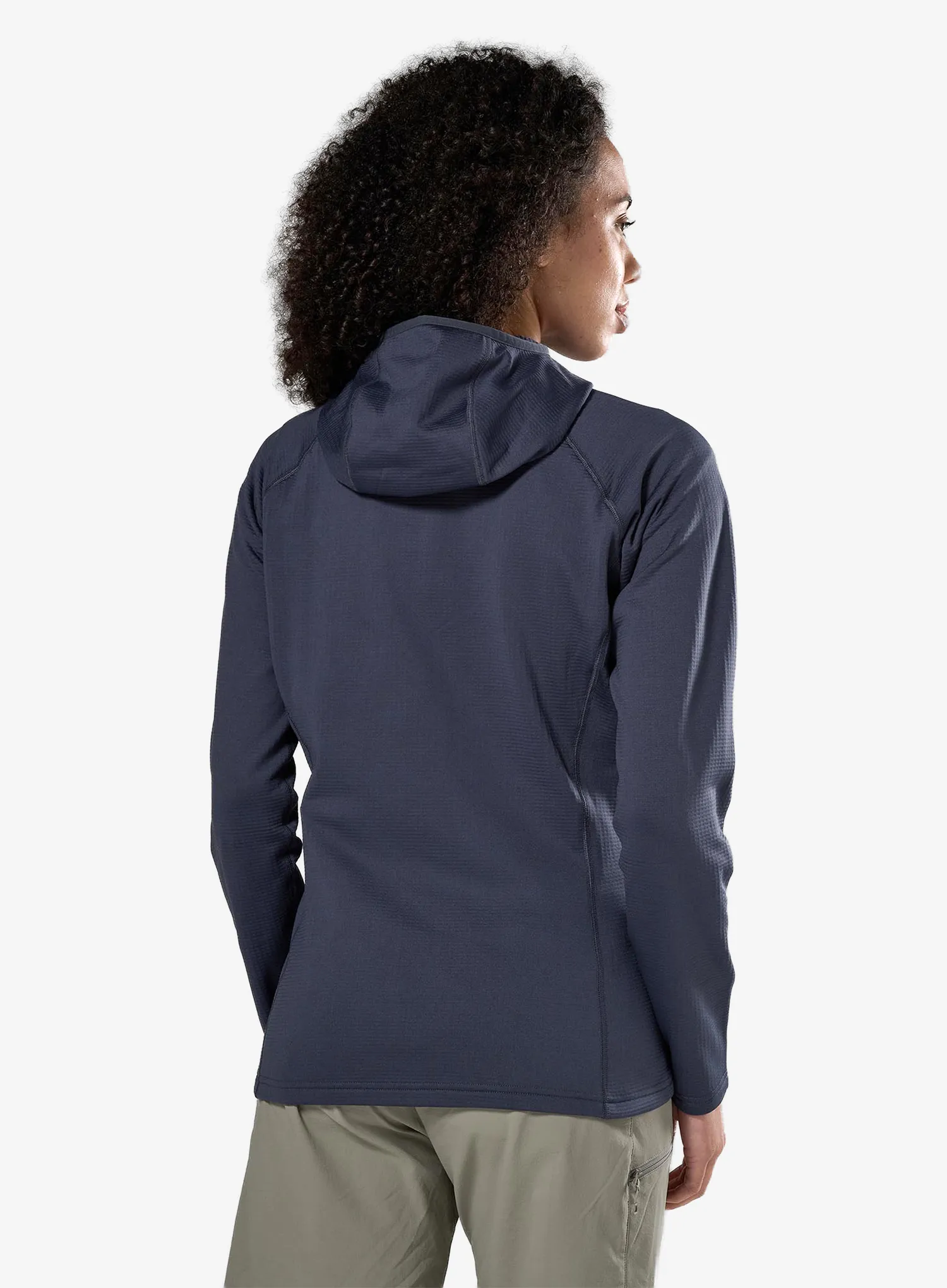 Ženska dukserica od flisa Montane Protium Cp Hoodie - dark sky