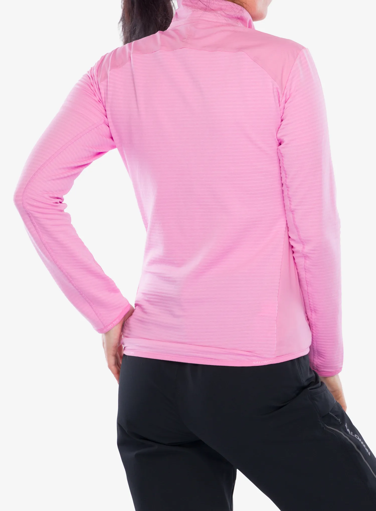Ženska dukserica od flisa Salomon Essential Lightwarm Hybrid - cyclamen