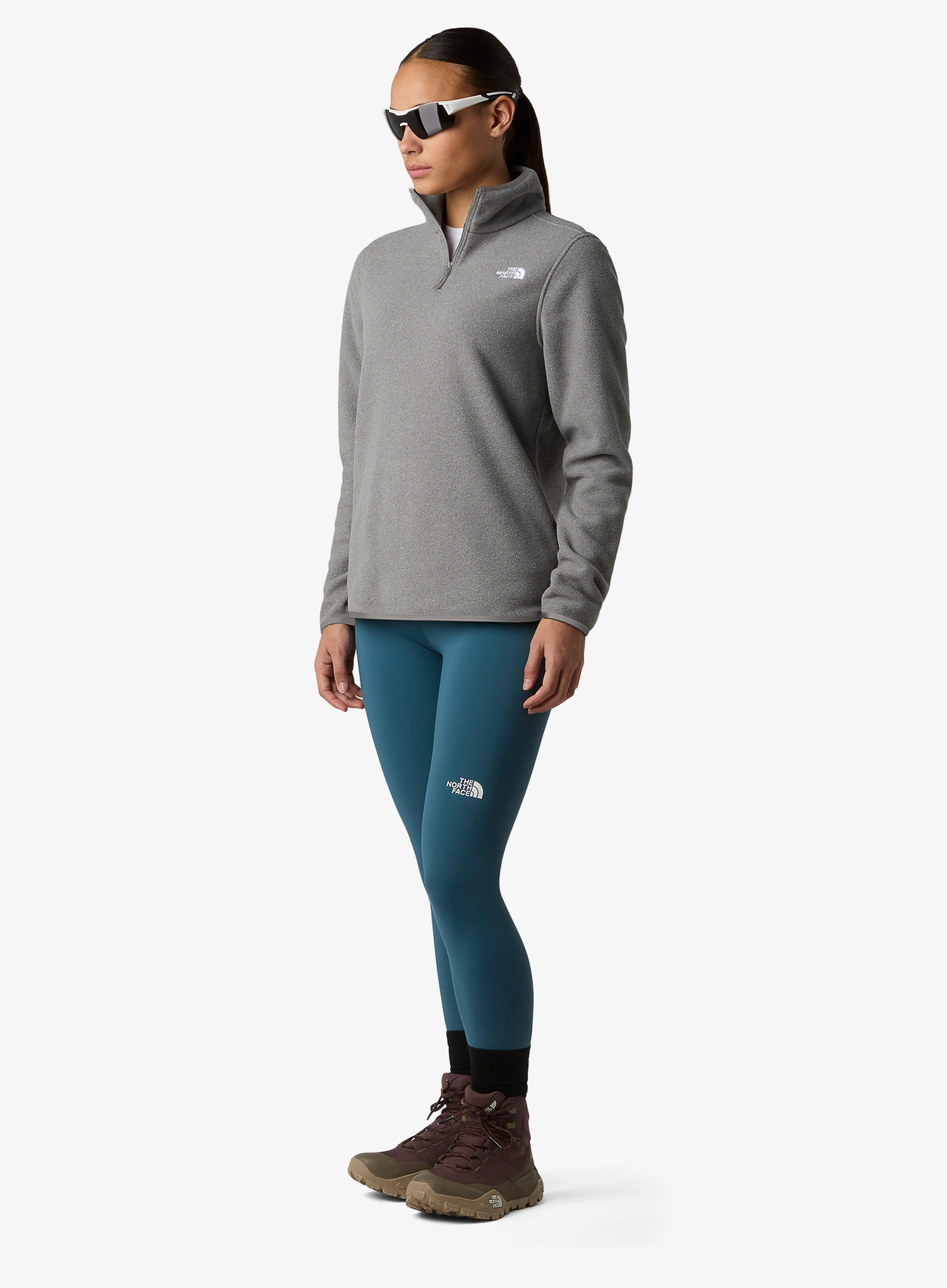 Ženska dukserica od flisa The North Face Glacier Fleece 1/4 Zip Jacket - tnf mid grey heather