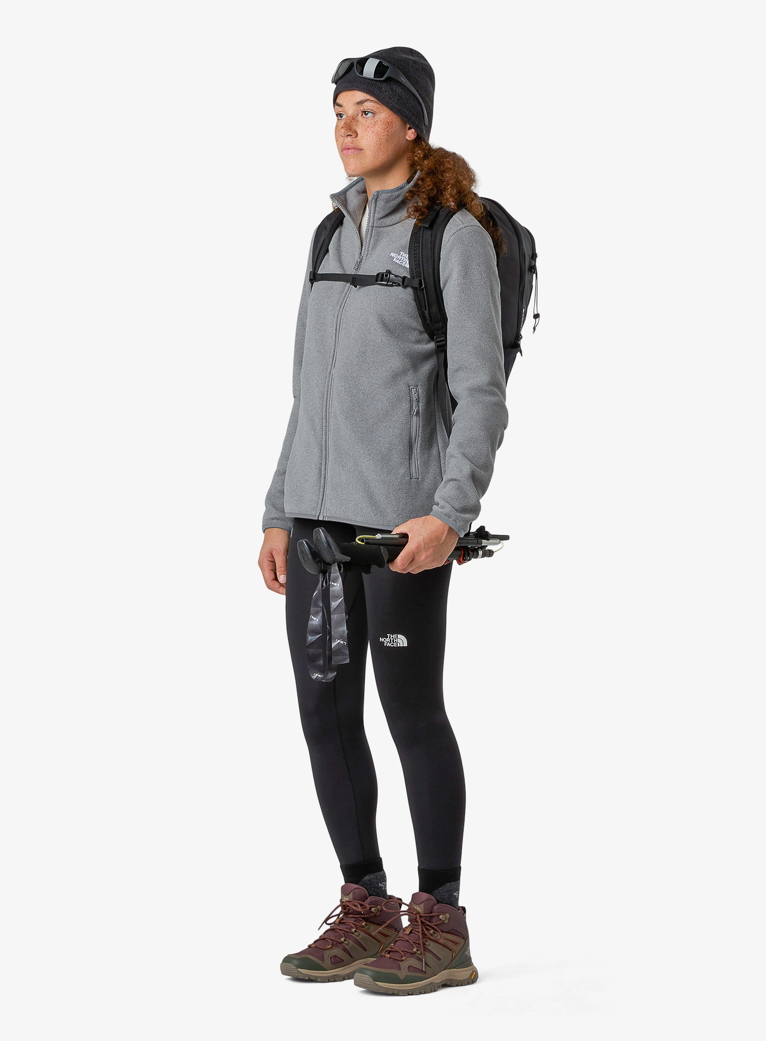 Ženska dukserica od flisa The North Face Glacier Fleece Jacket - tnf mid grey heather