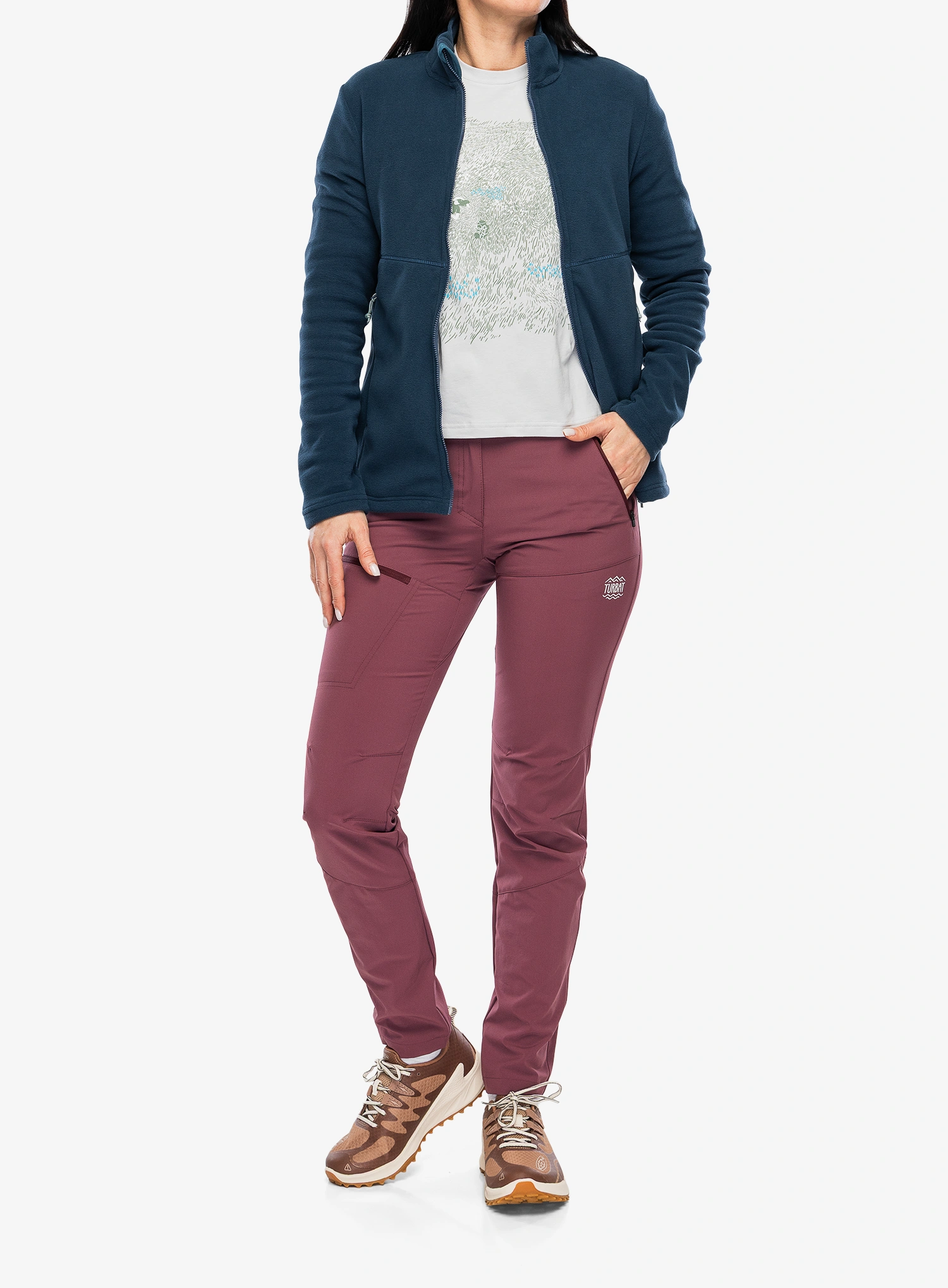Ženska dukserica od flisa Turbat Classic Fleece - midnight navy