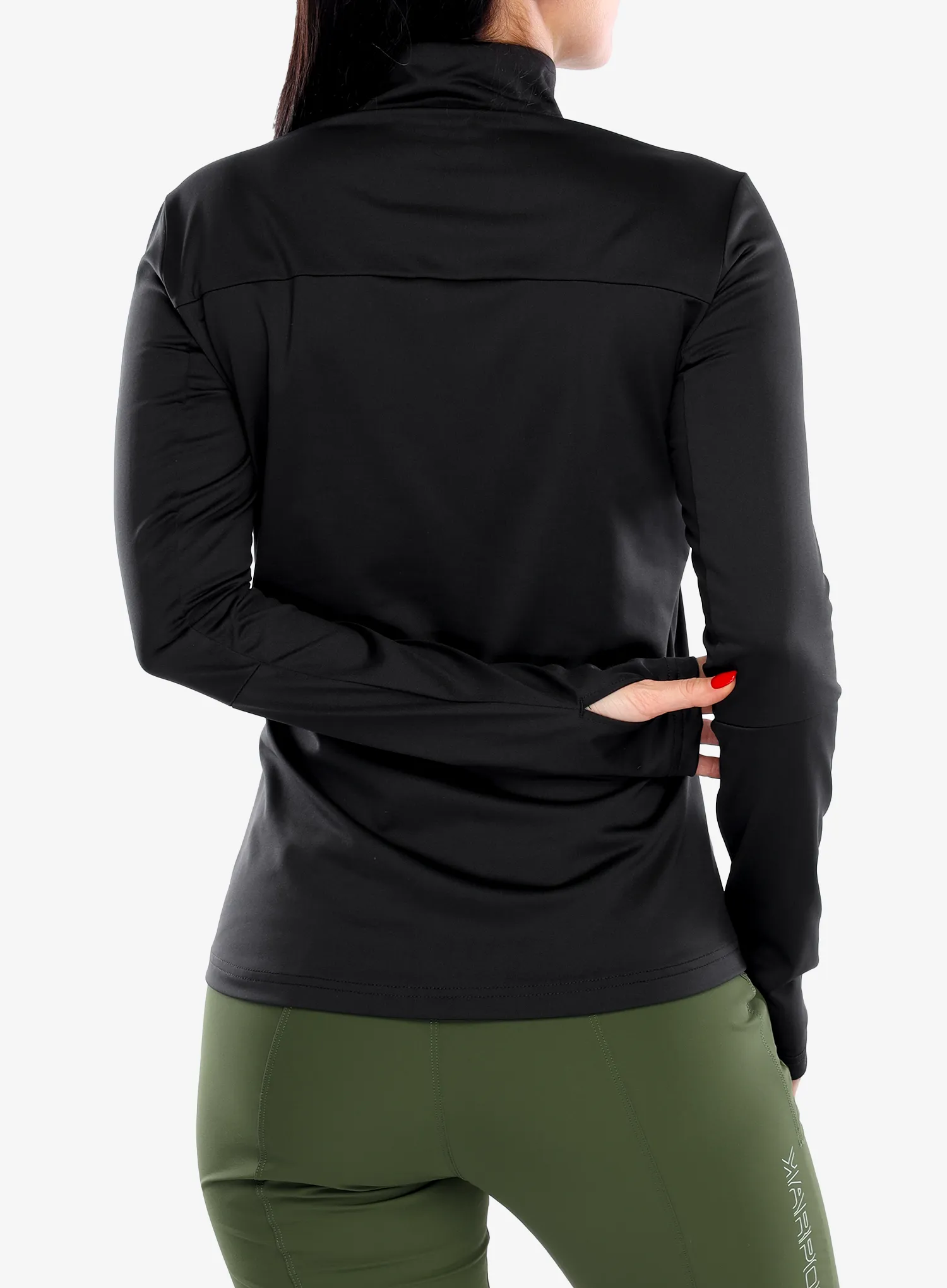 Ženska dukserica od flisa Vaude Livigno Halfzip II - black uni