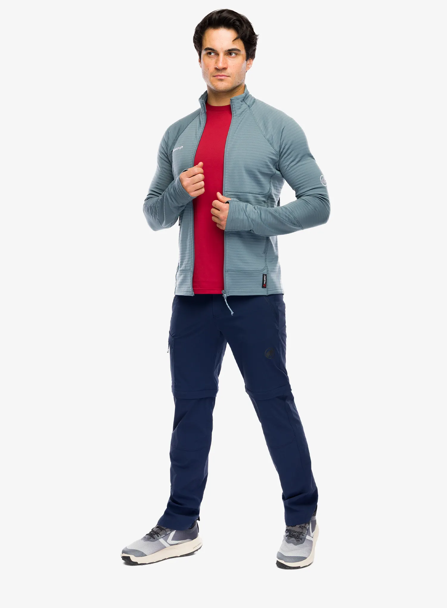 Dukserica od flisa Mammut Taiss ML Jacket - strata