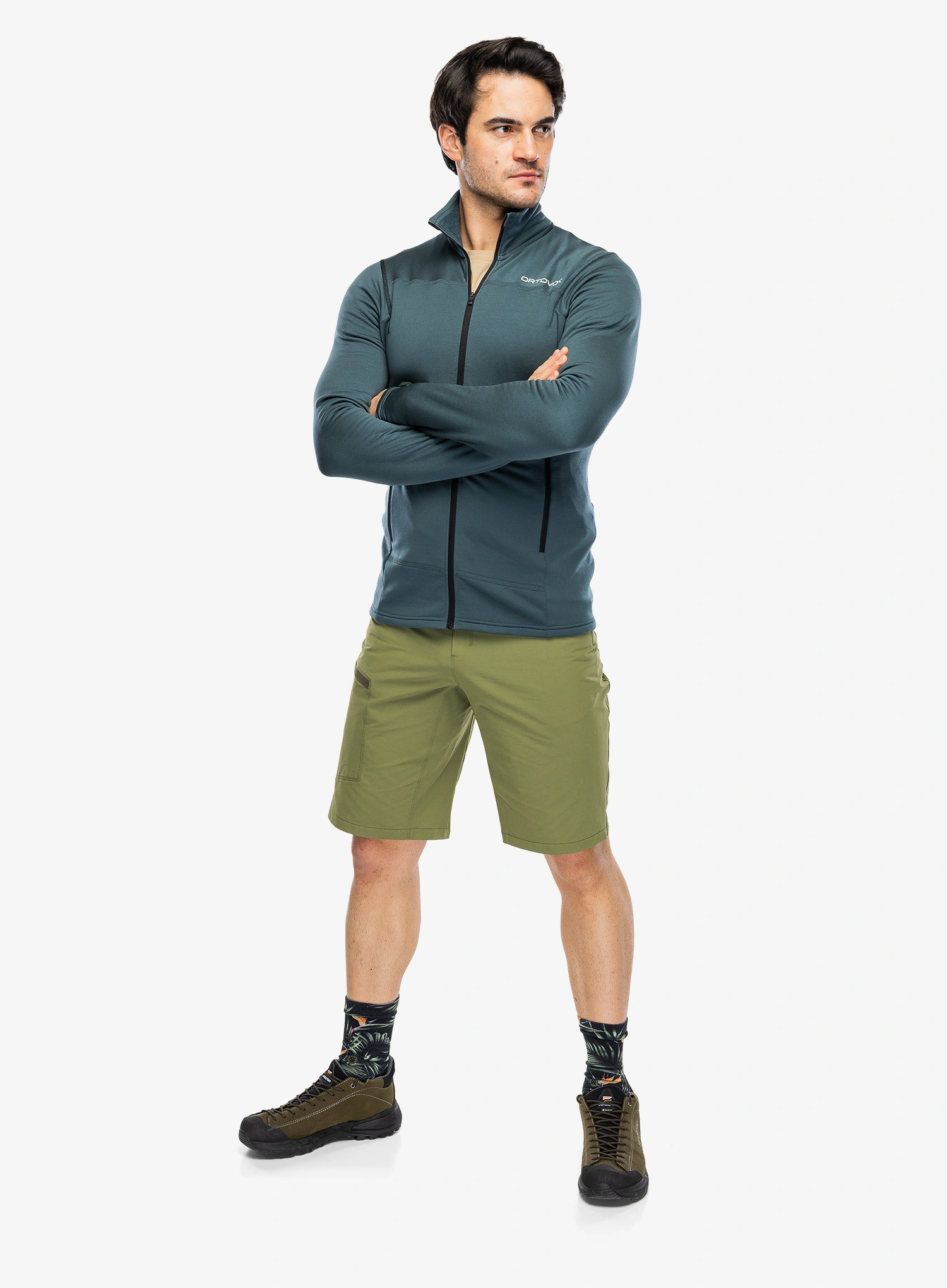 Dukserica od flisa Ortovox Fleece Light Jacket - dark arctic grey
