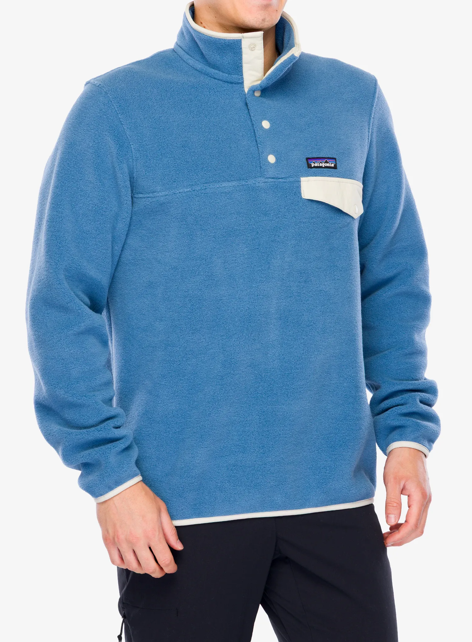 Dukserica od flisa Patagonia Lightweight Synch Snap-T Pullover - still blue